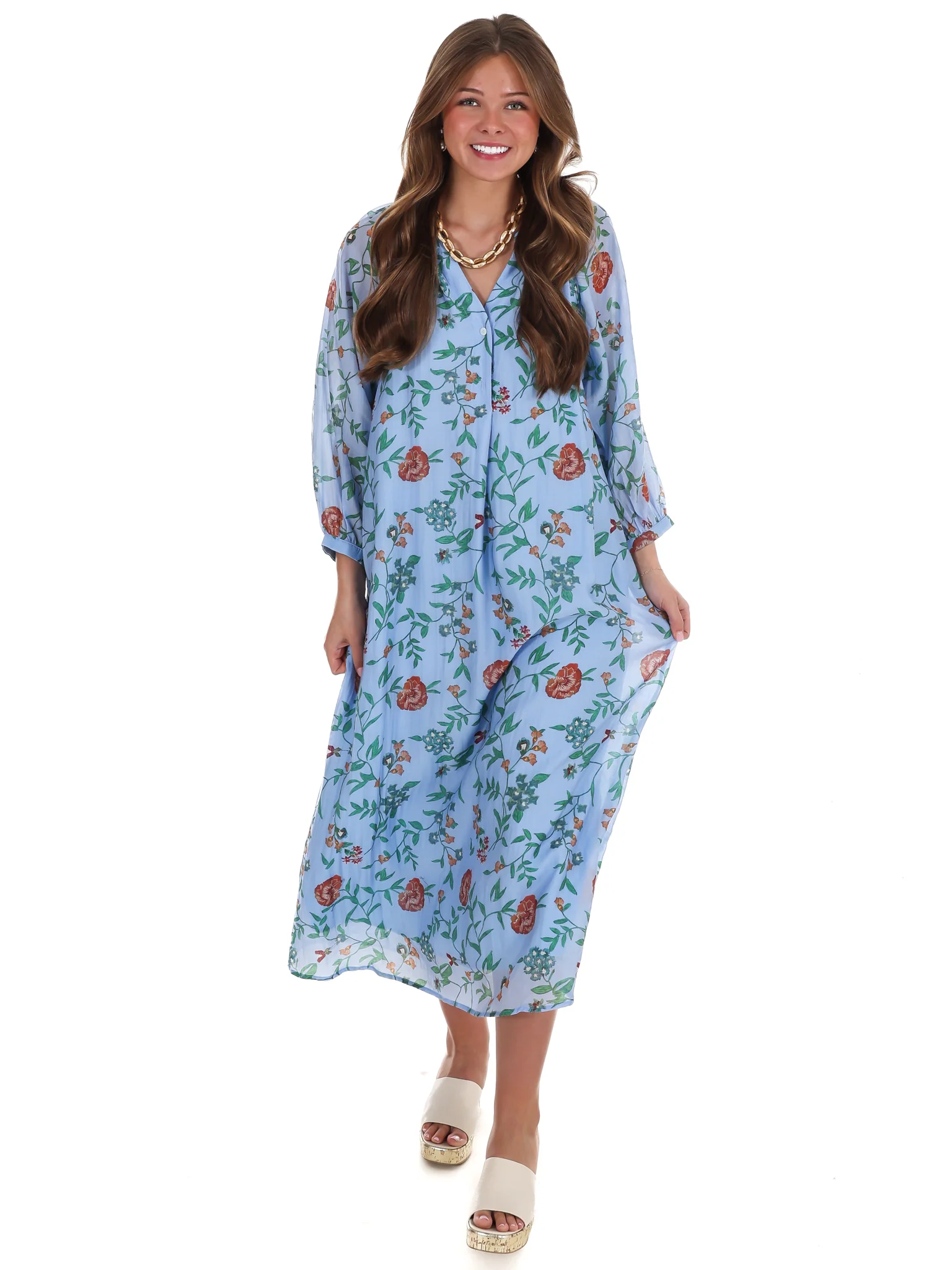 Handpicked Floral Midi Dress - Image 5