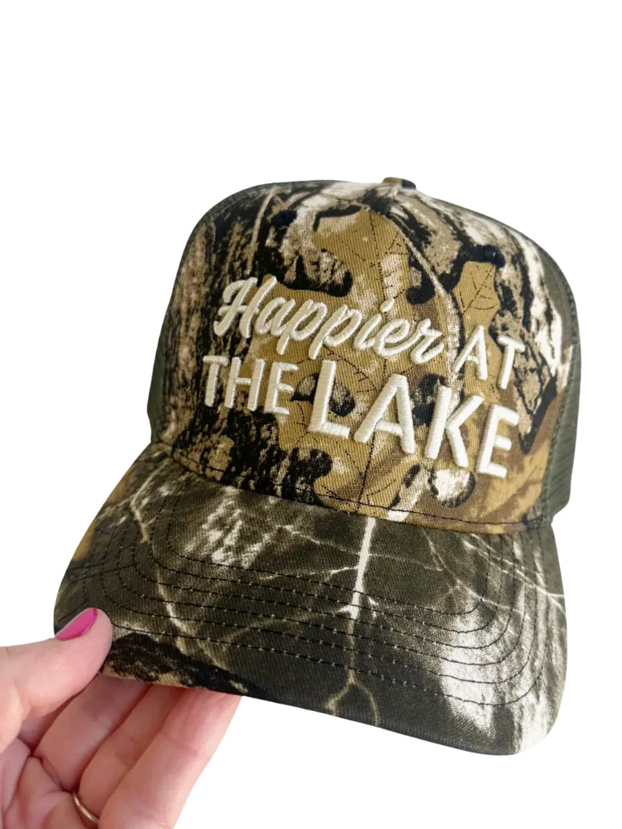Happier at the Lake Camo Hat