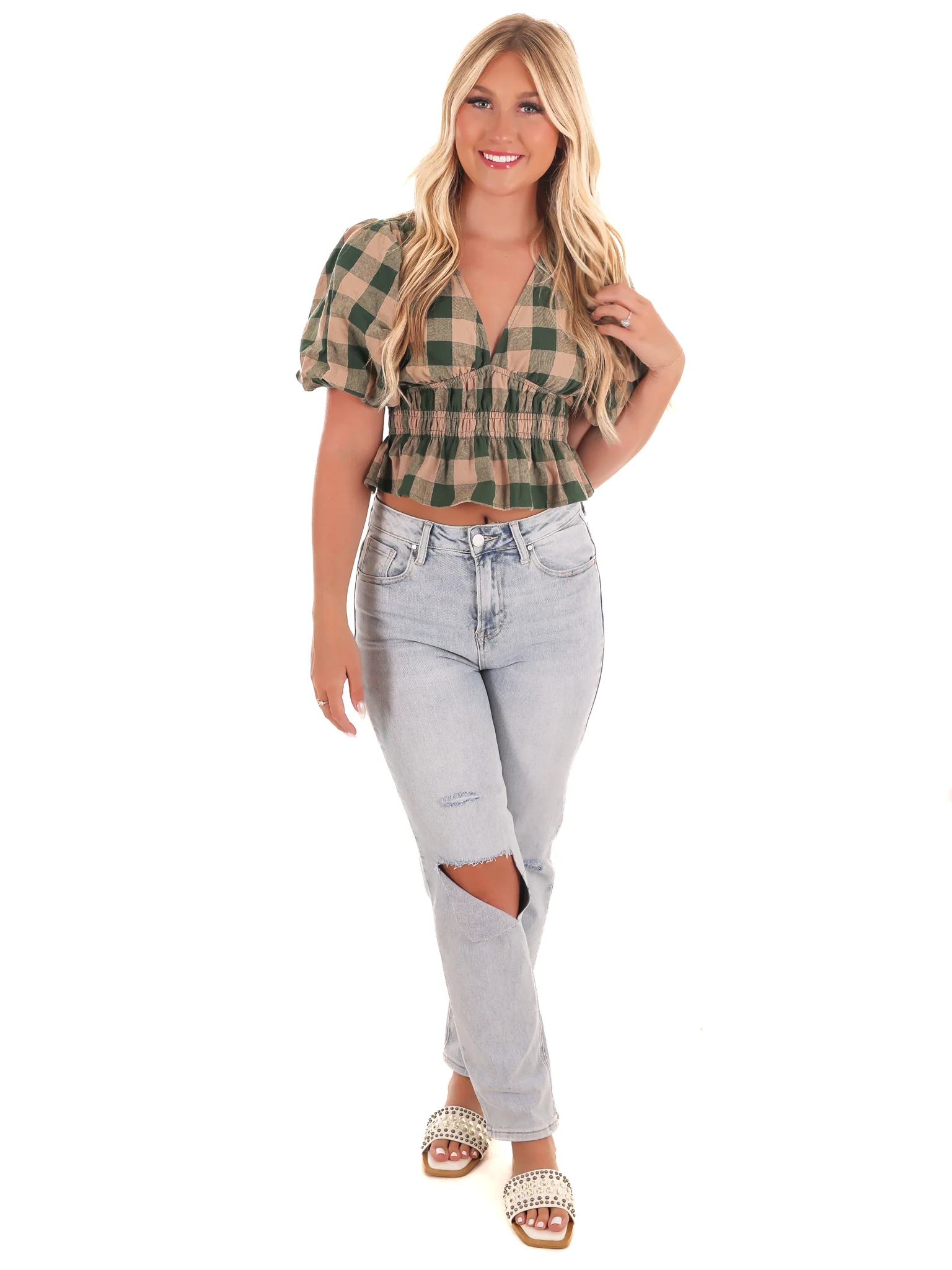 Harvest Hues V-Neck Top - Image 4