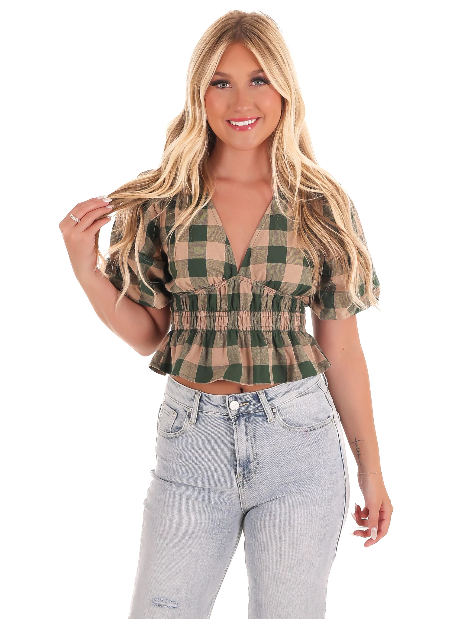 Harvest Hues V-Neck Top - Image 5