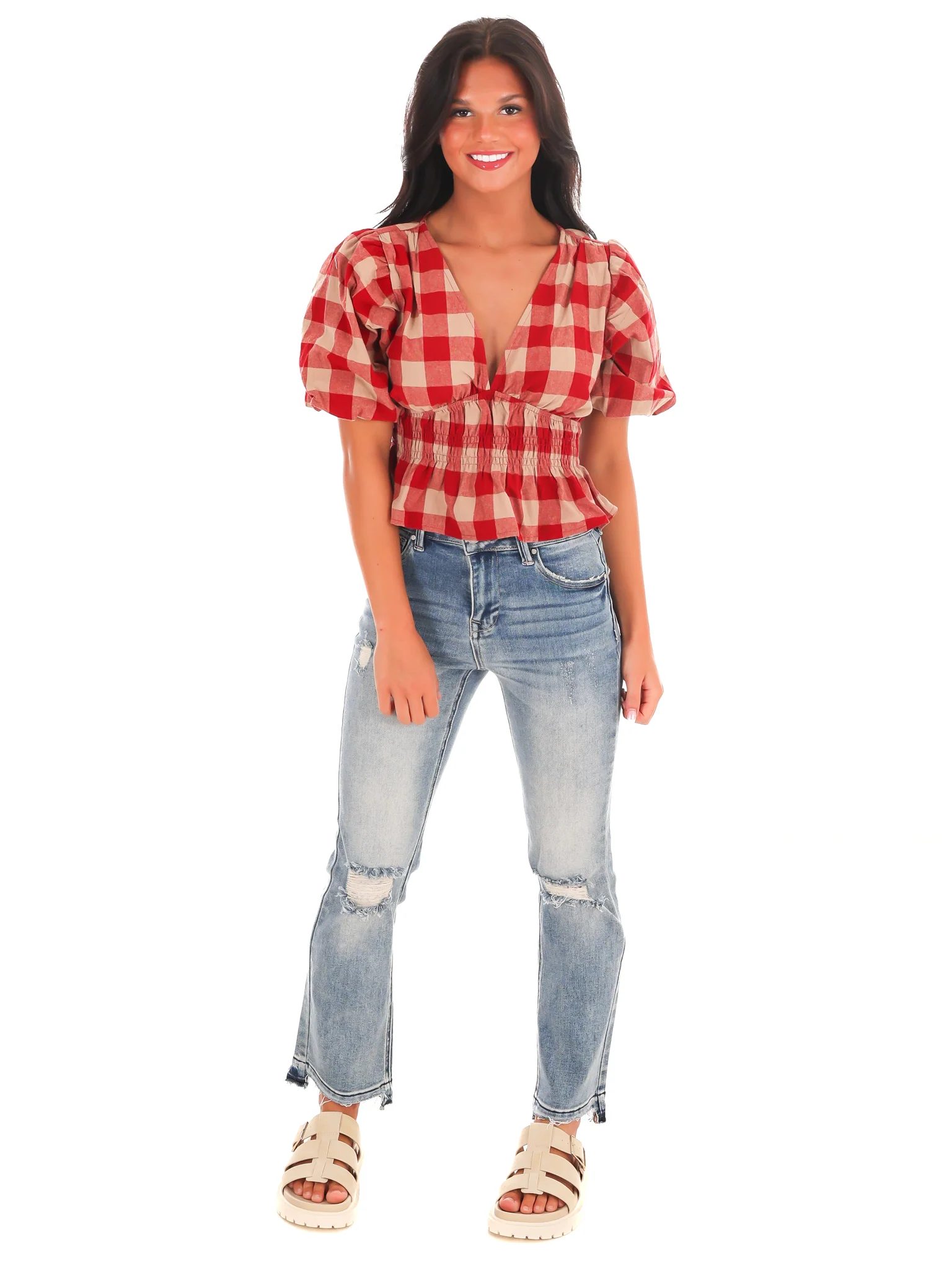 Harvest Hues V-Neck Top - Image 9