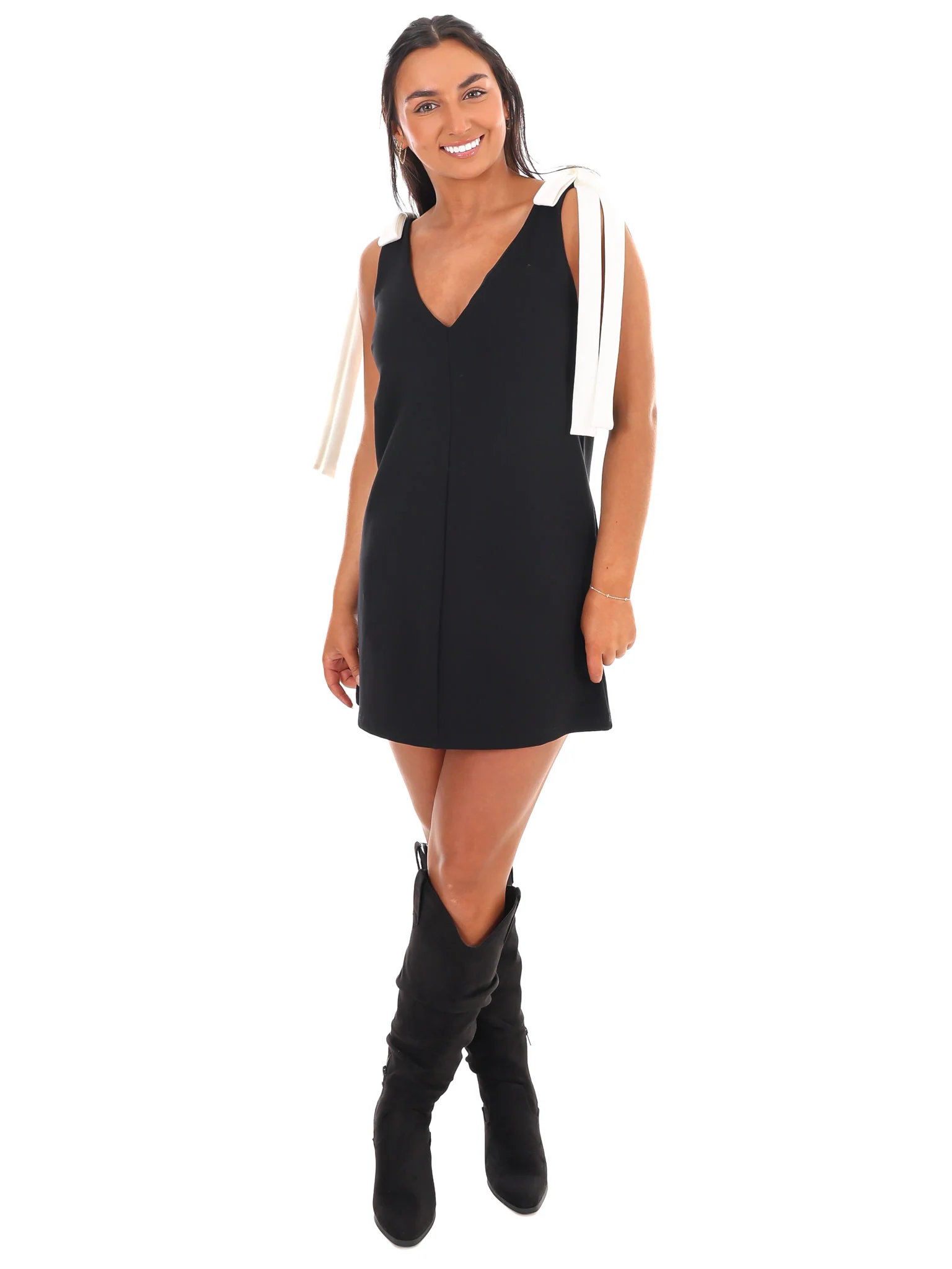 Have You Heard V-Neck Mini Dress - Image 2