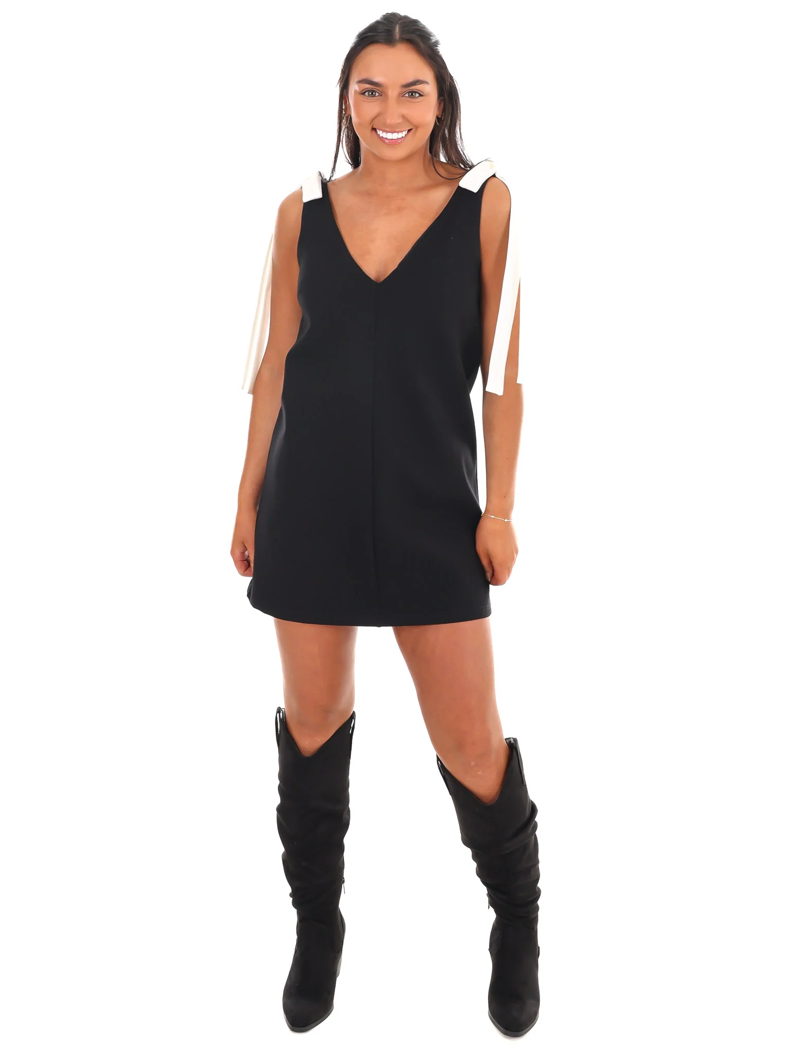 Have You Heard V-Neck Mini Dress - Image 4