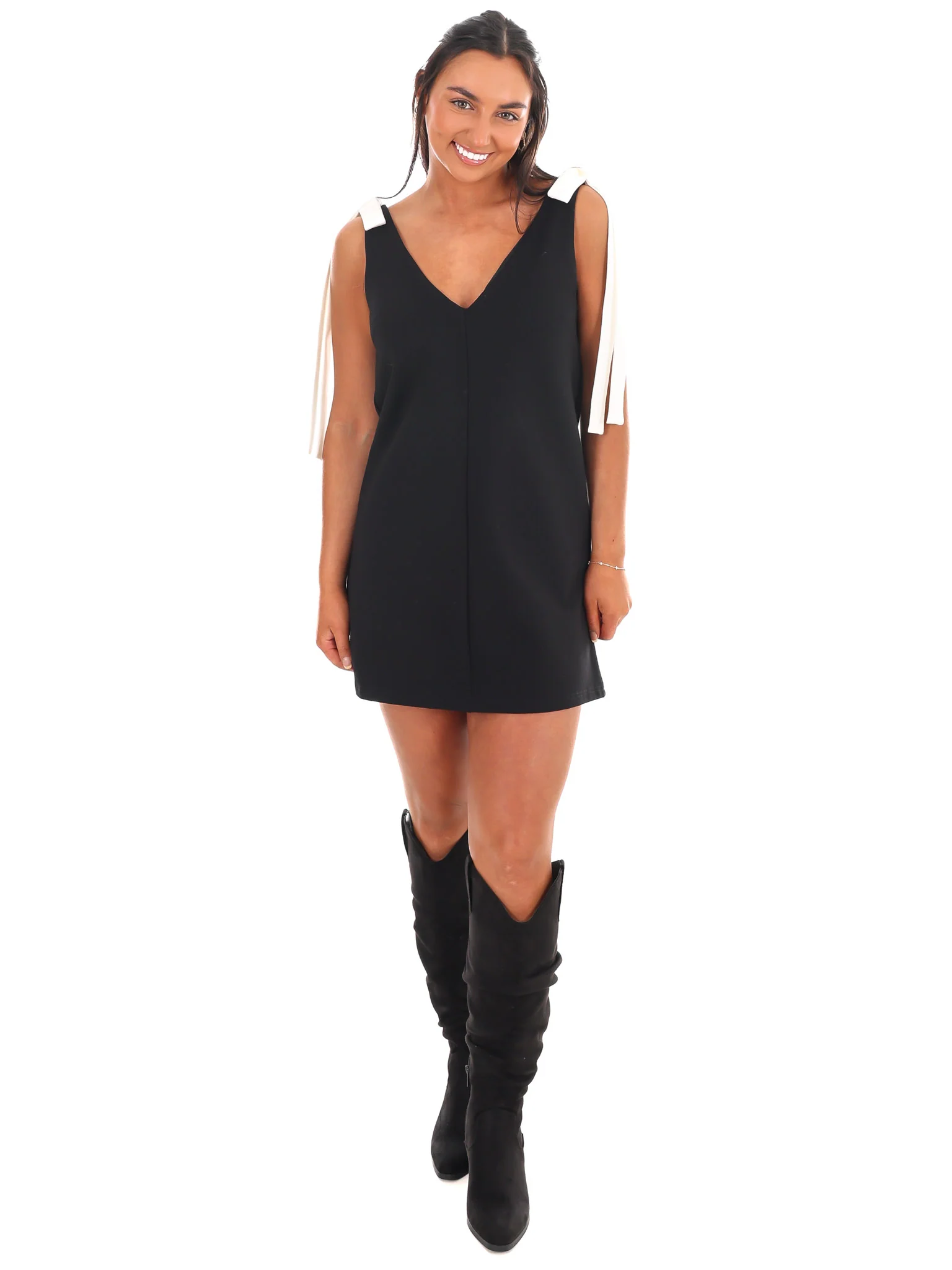 Have You Heard V-Neck Mini Dress - Image 6
