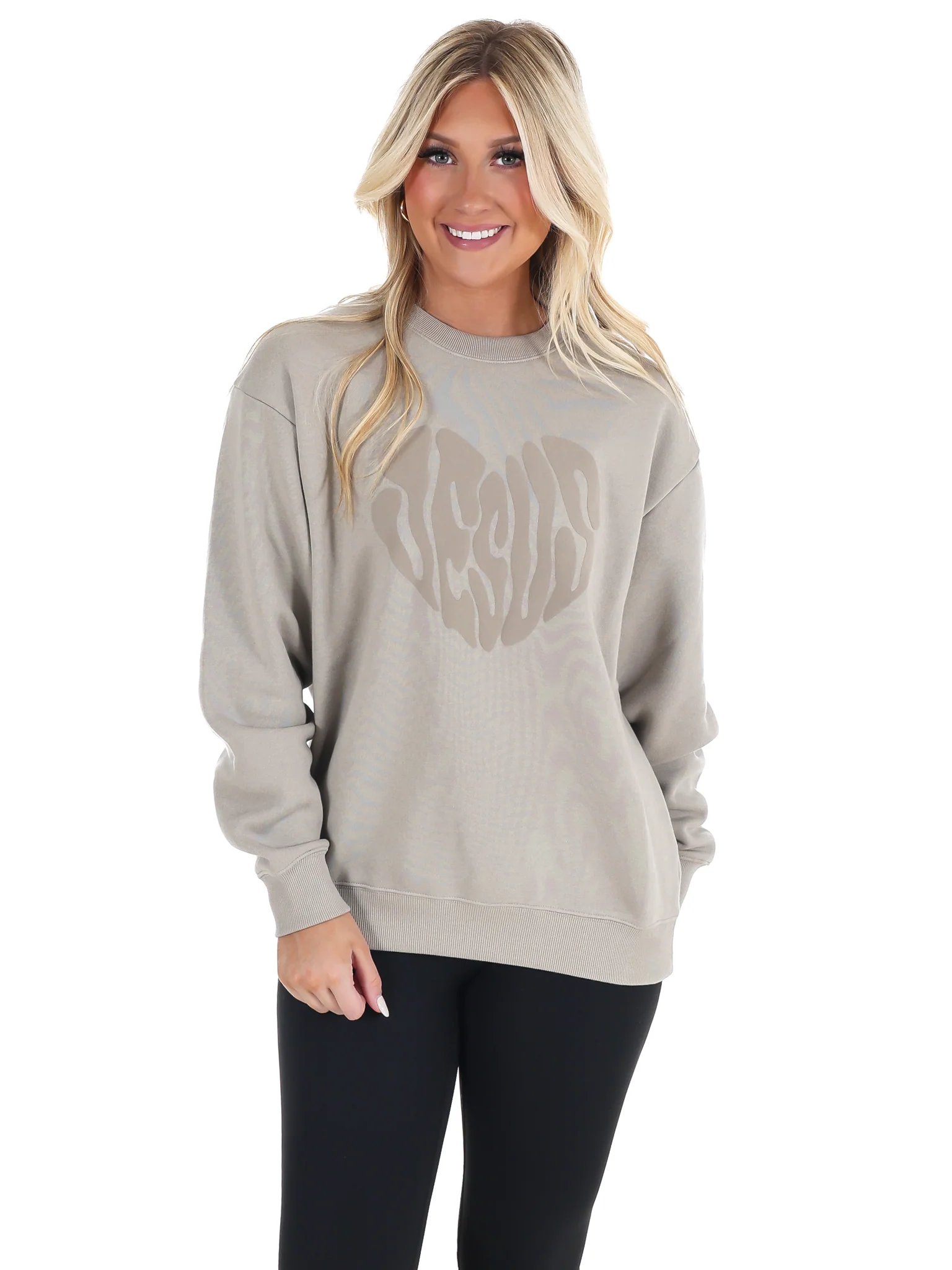 Heart Jesus Crewneck Sweatshirt - Image 3