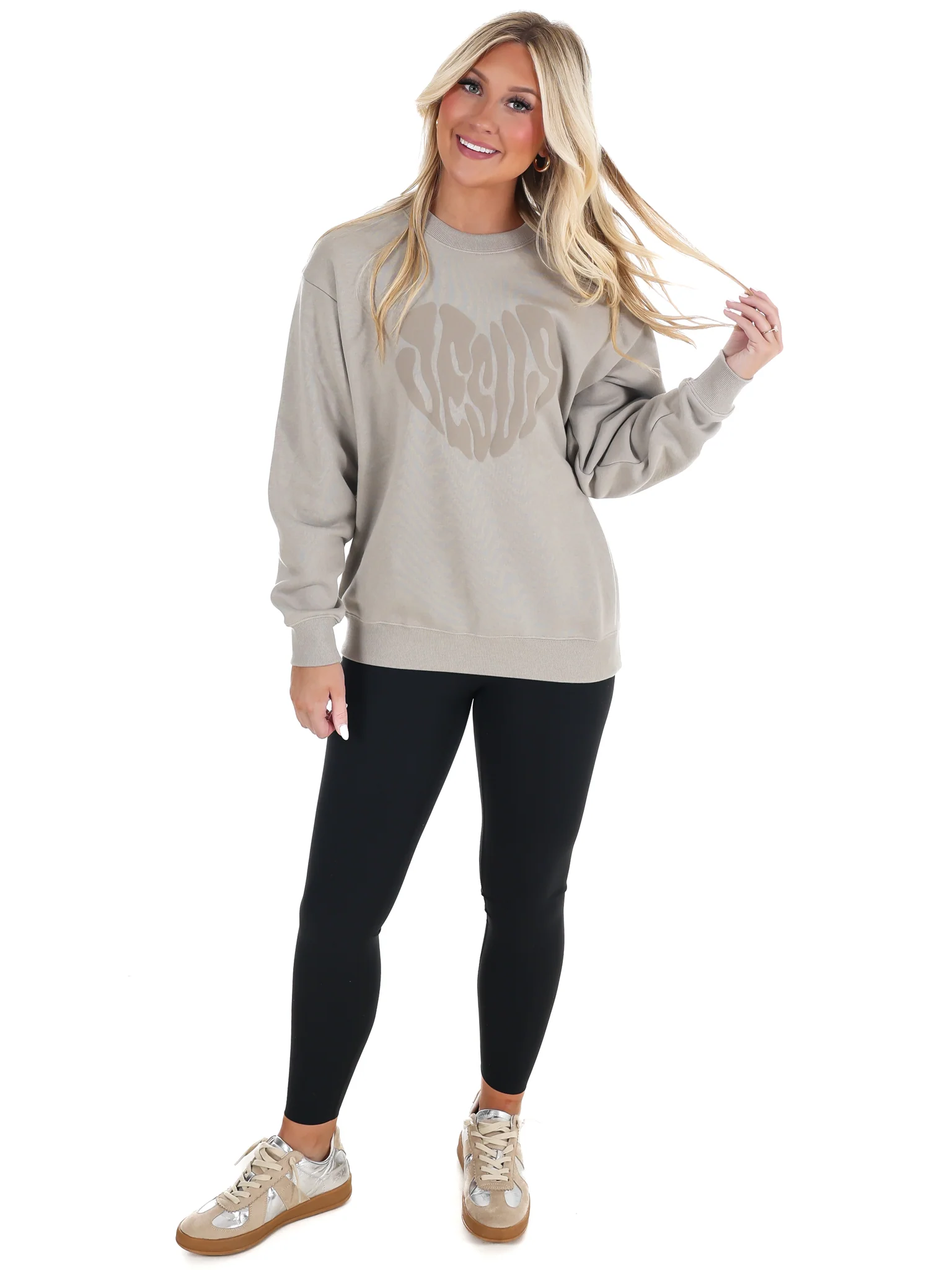 Heart Jesus Crewneck Sweatshirt - Image 6