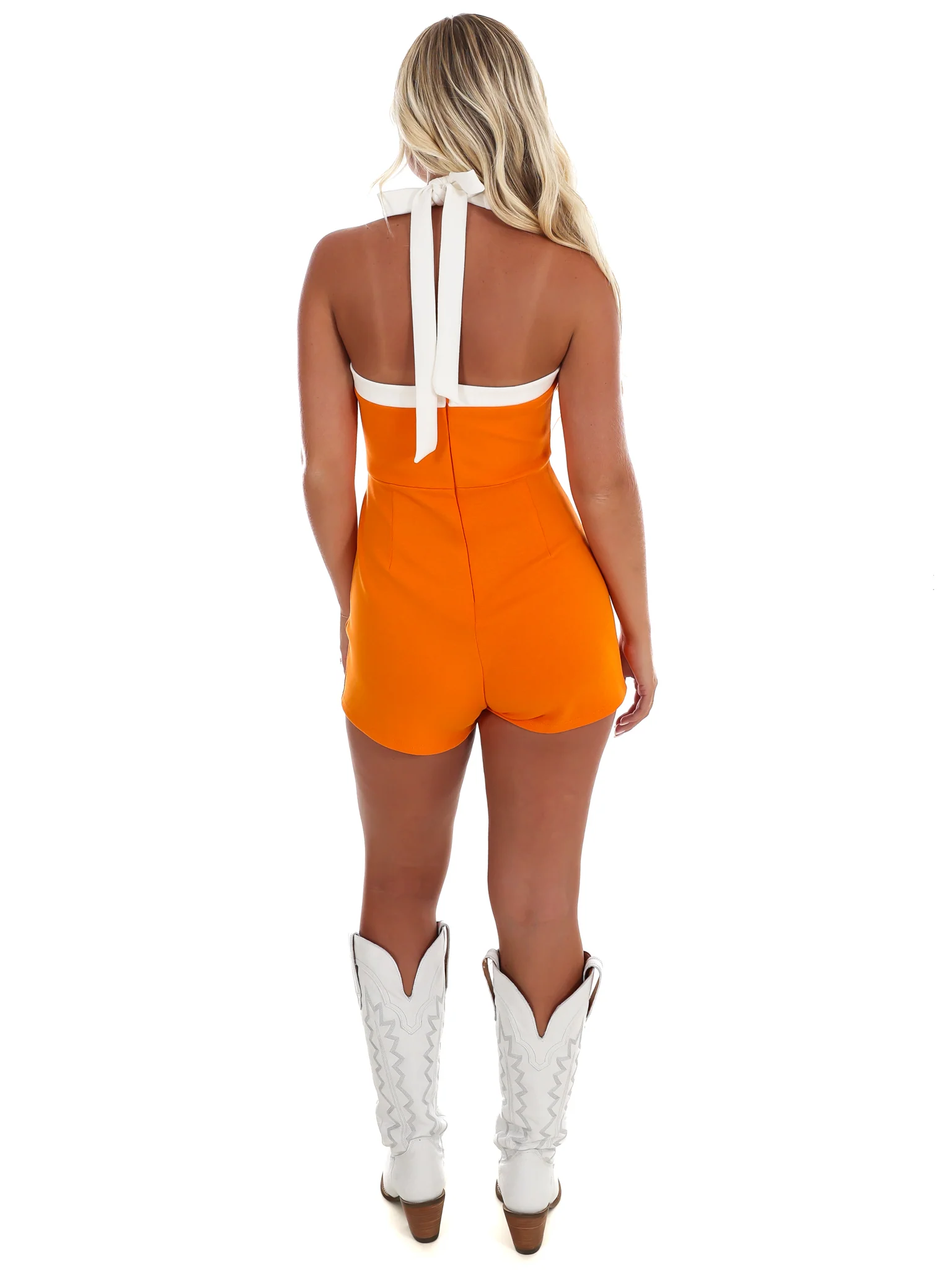 Heart on the Field Contrast Halter Romper - Image 9