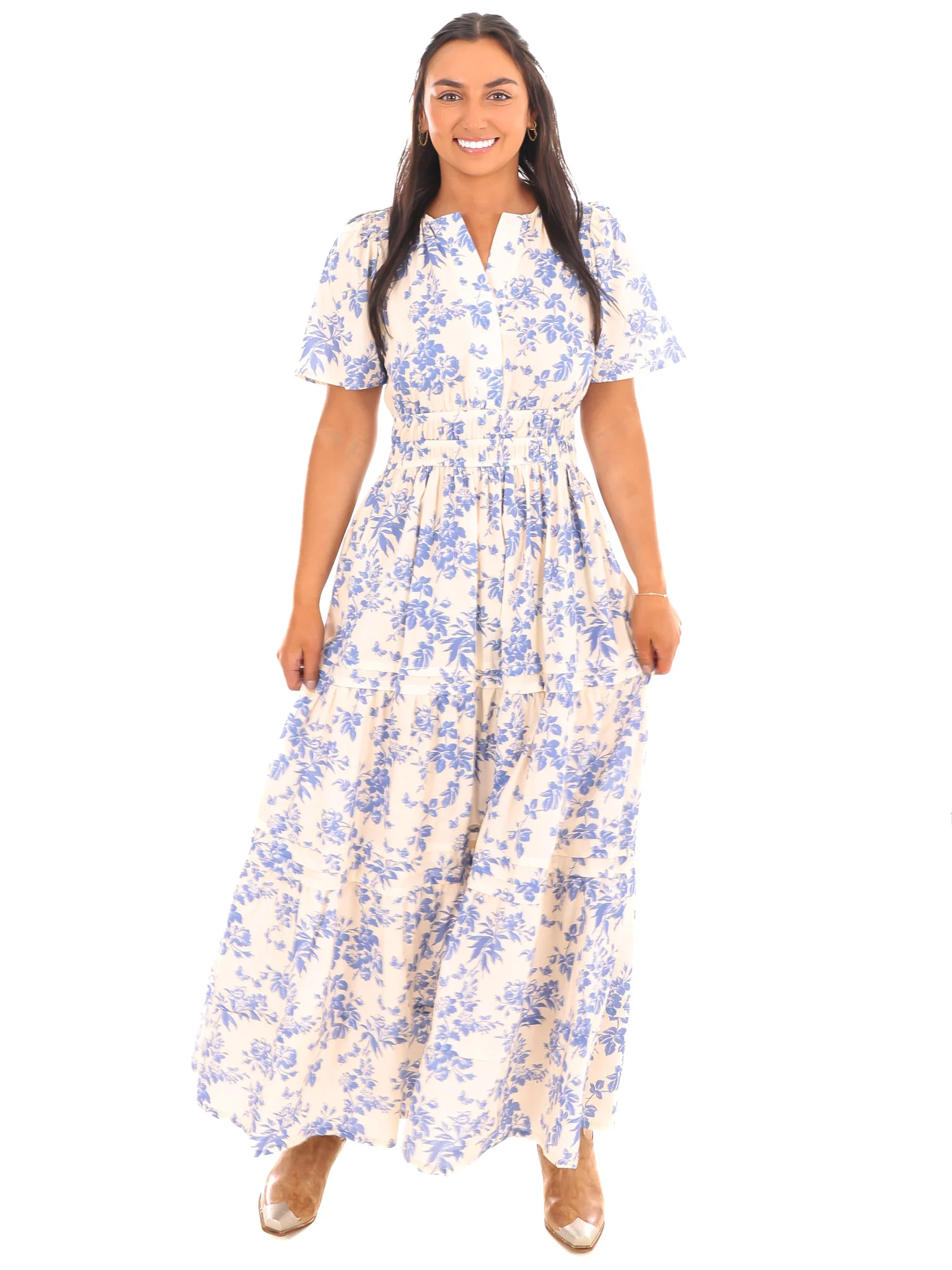 Heart on the Line Floral Maxi Dress - Image 2