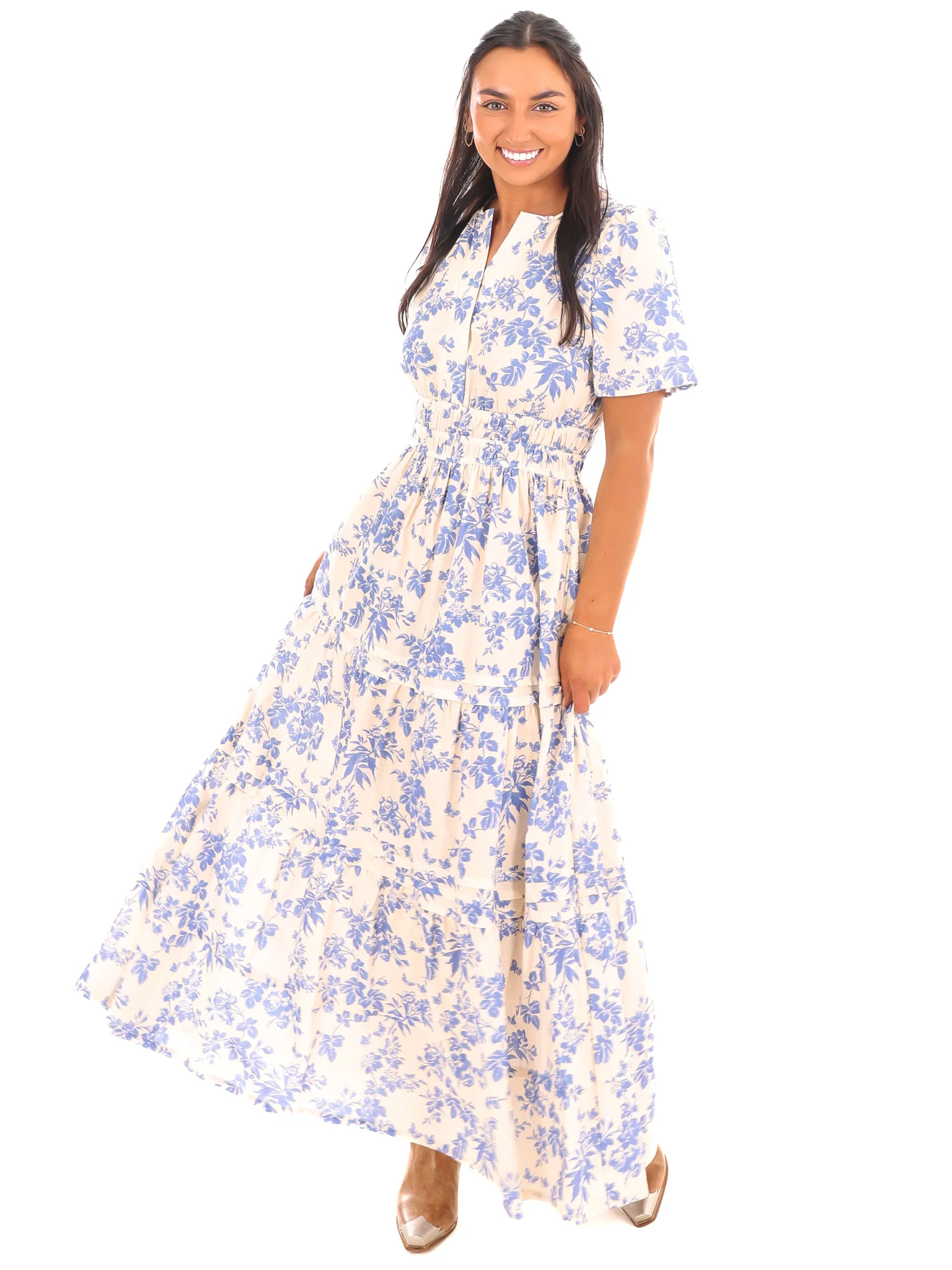 Heart on the Line Floral Maxi Dress - Image 3