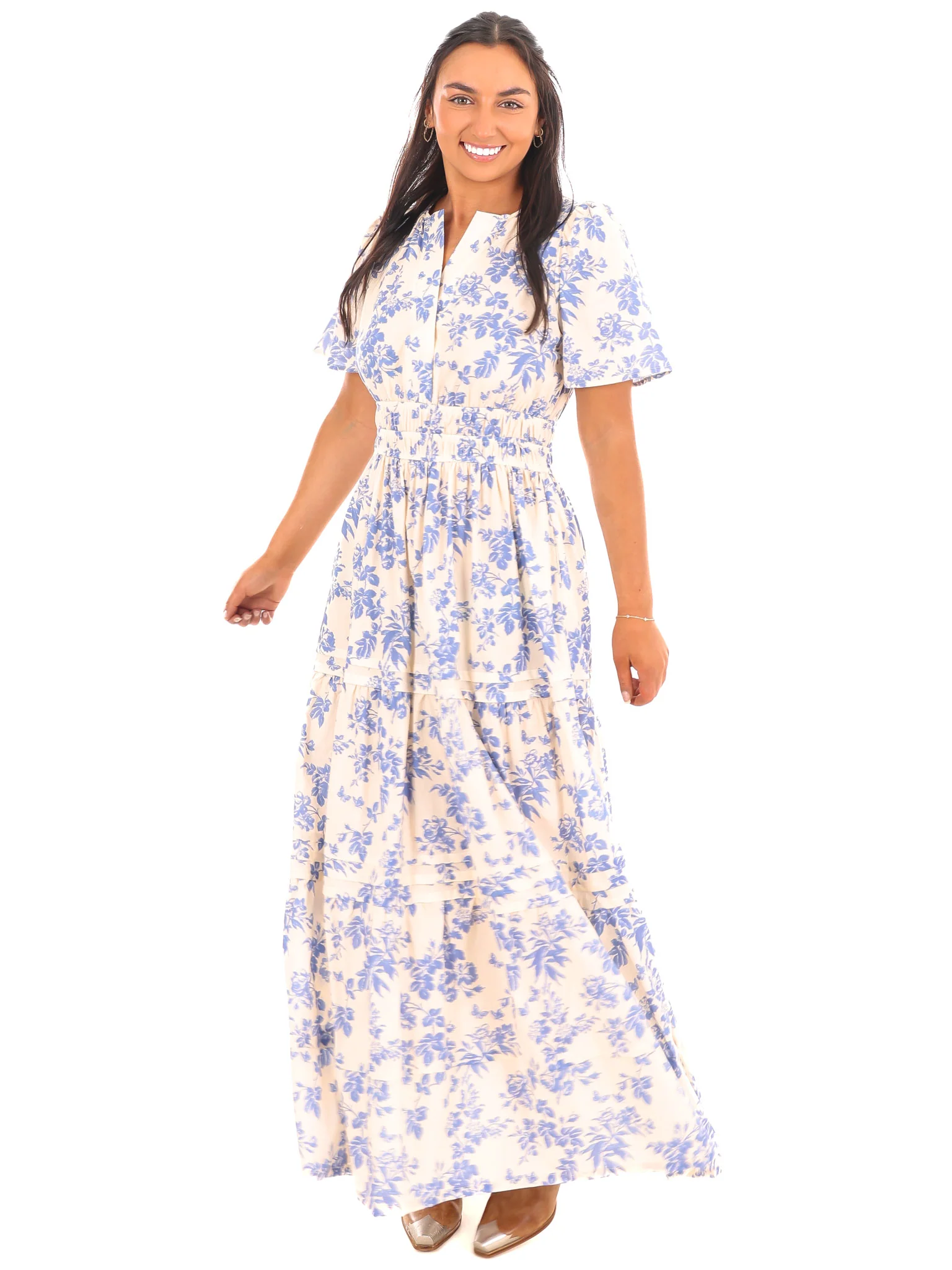 Heart on the Line Floral Maxi Dress - Image 4