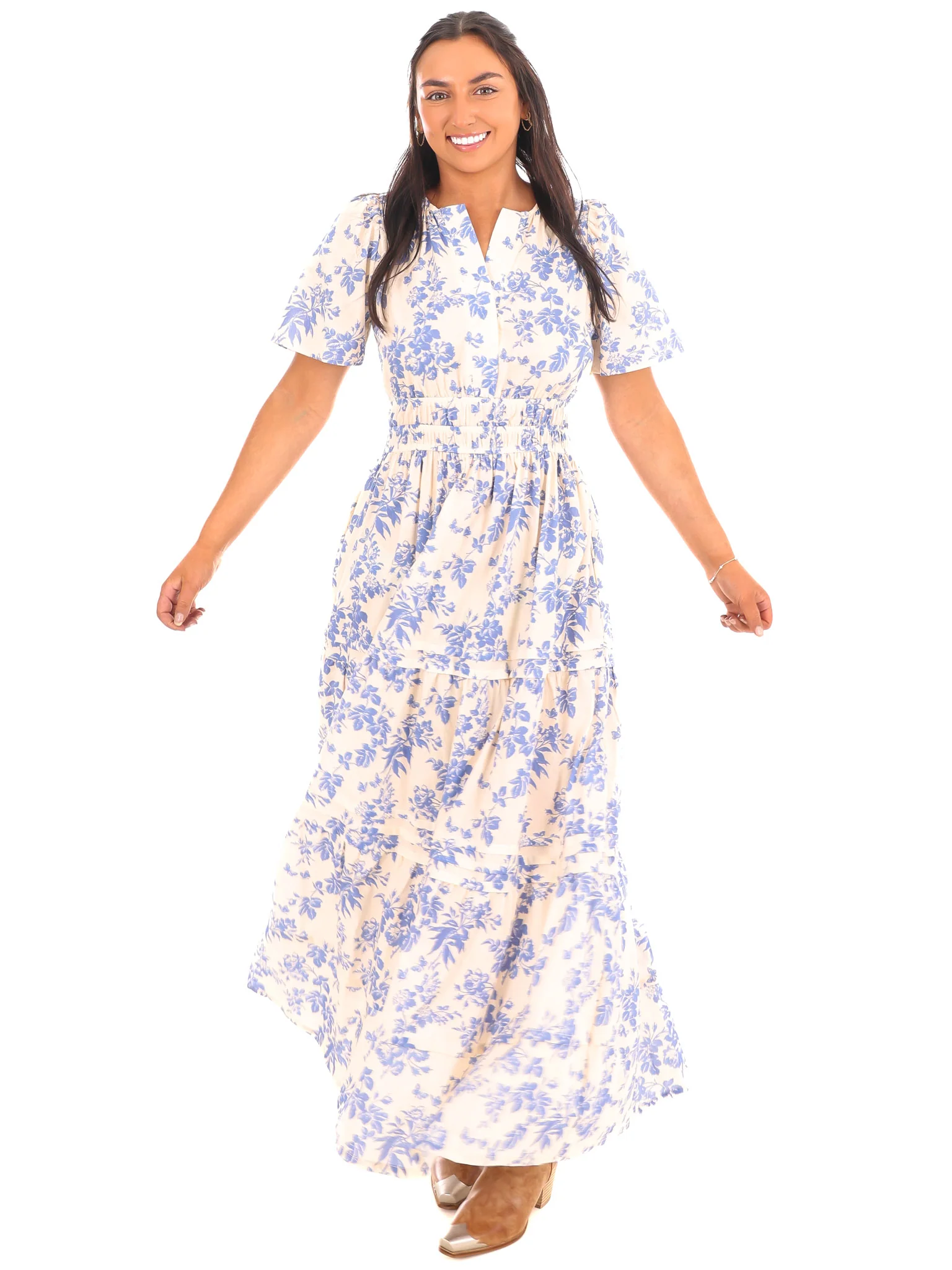Heart on the Line Floral Maxi Dress - Image 5