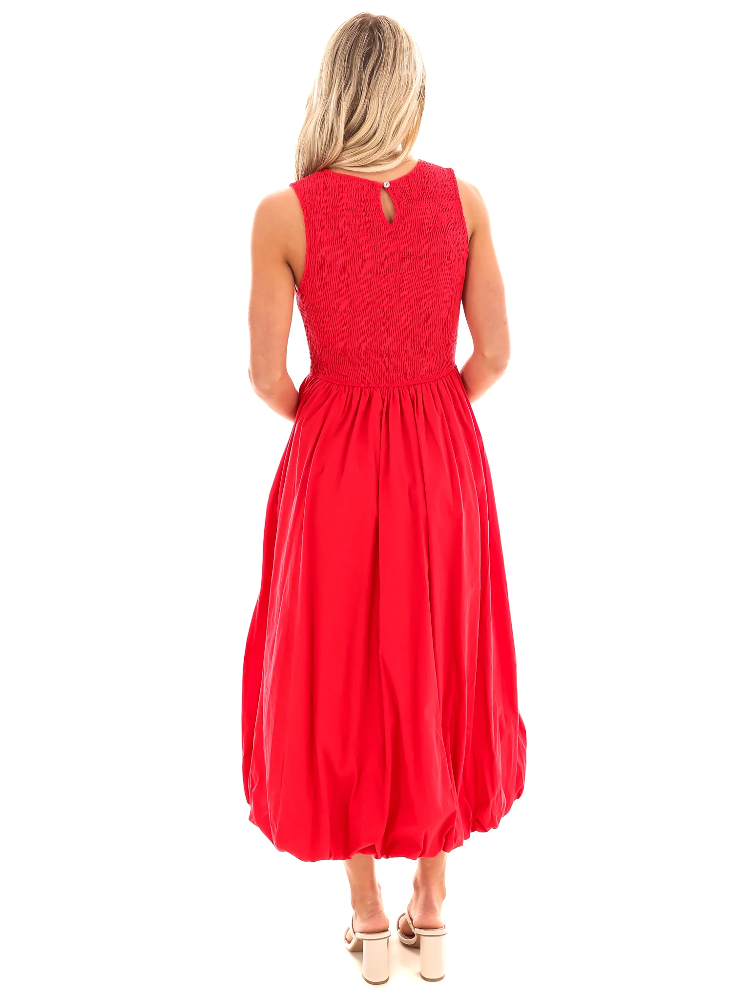 Here You Come Again Midi Bubble Dress - Image 12