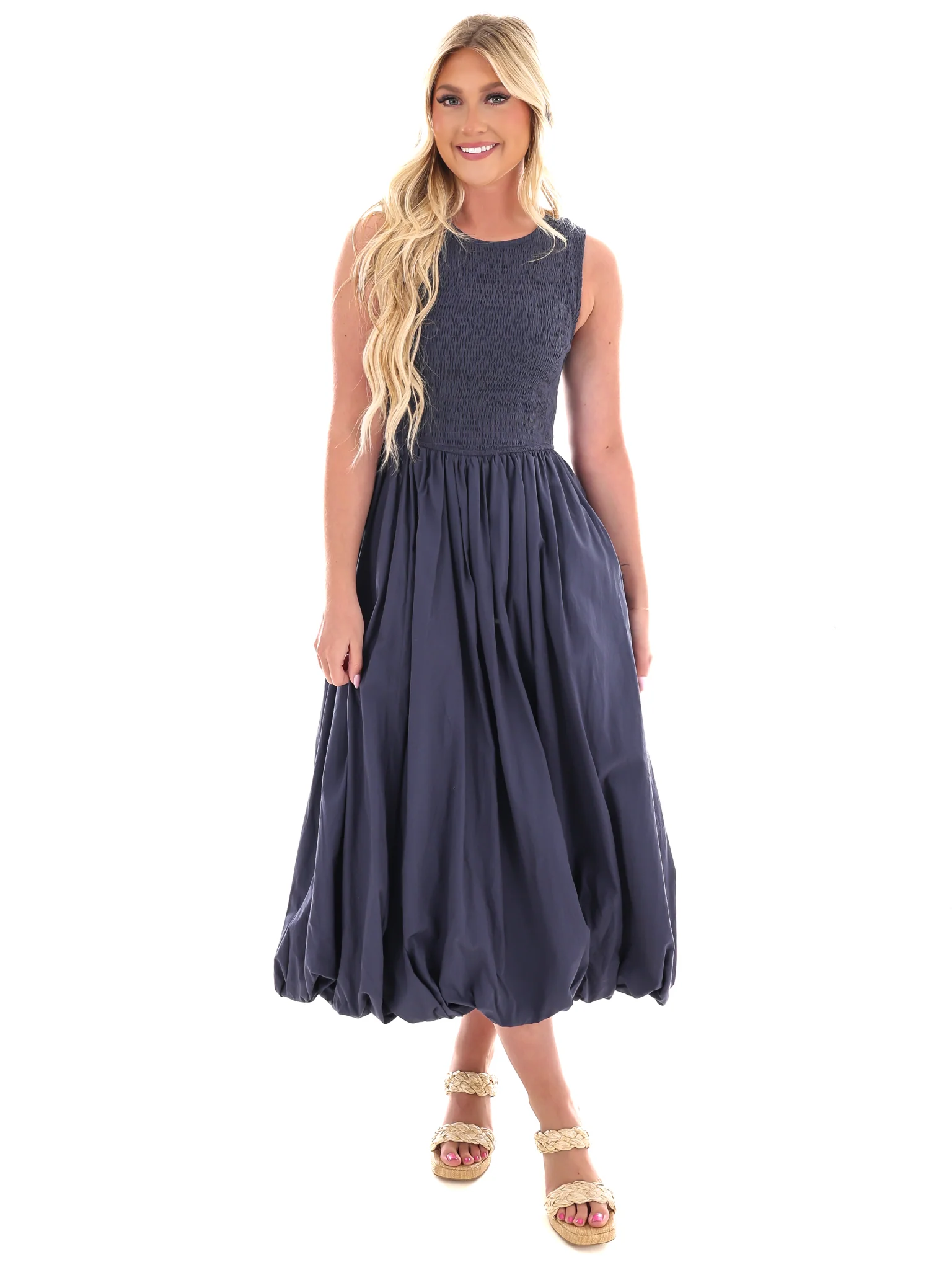 Here You Come Again Midi Bubble Dress - Image 5