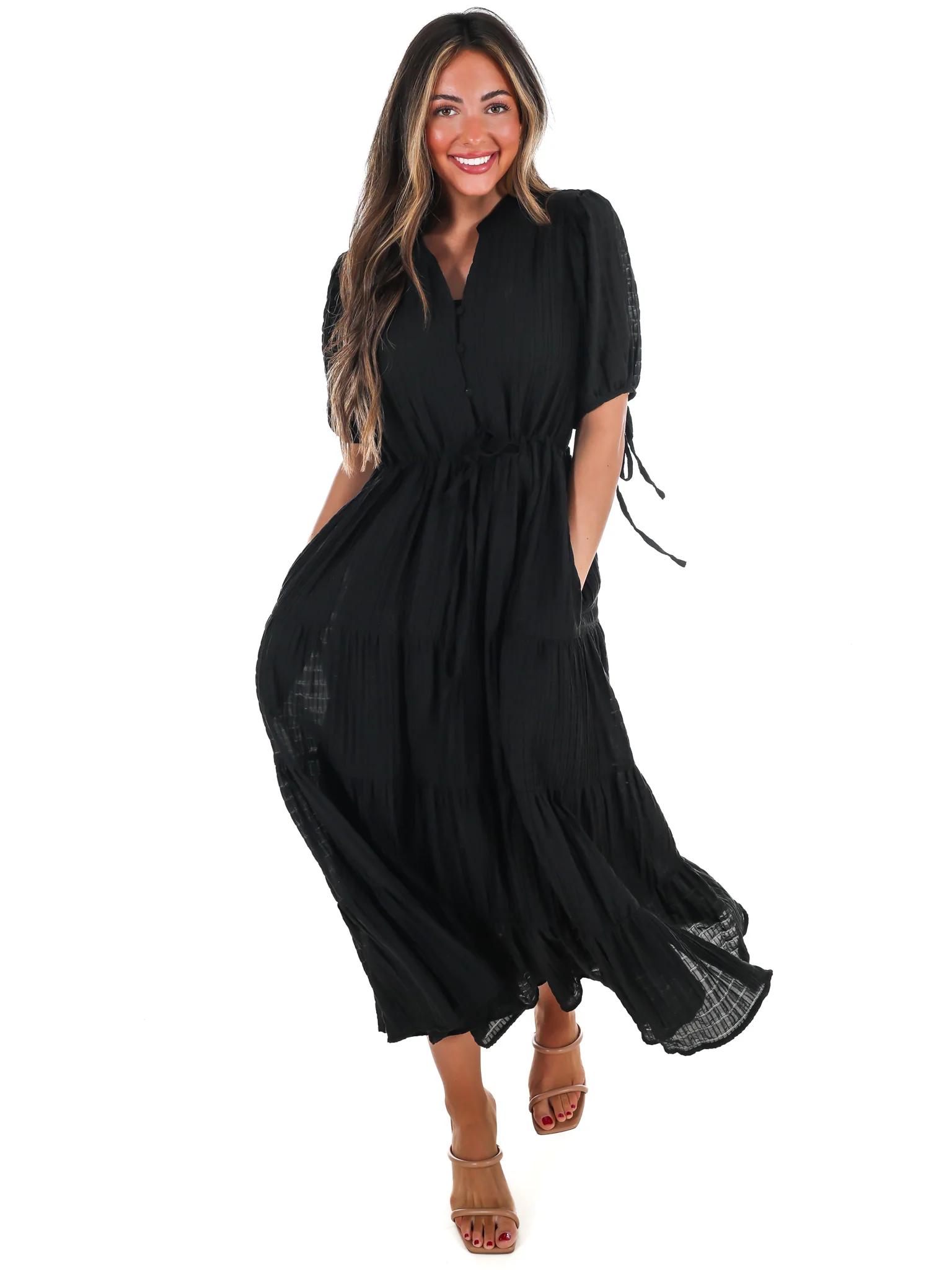 Hey Soul Sister Tiered Midi Dress - Image 2