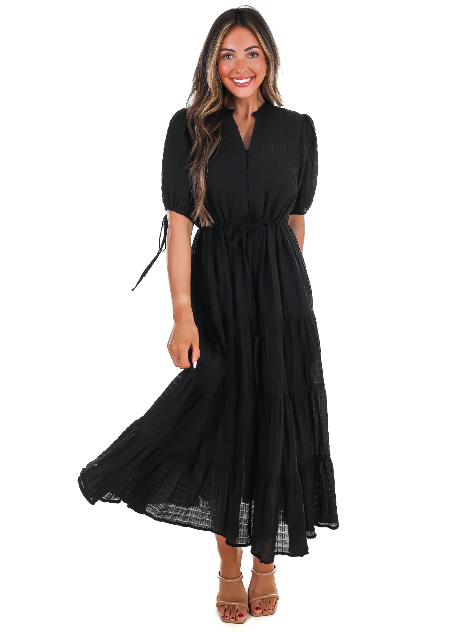 Hey Soul Sister Tiered Midi Dress - Image 5