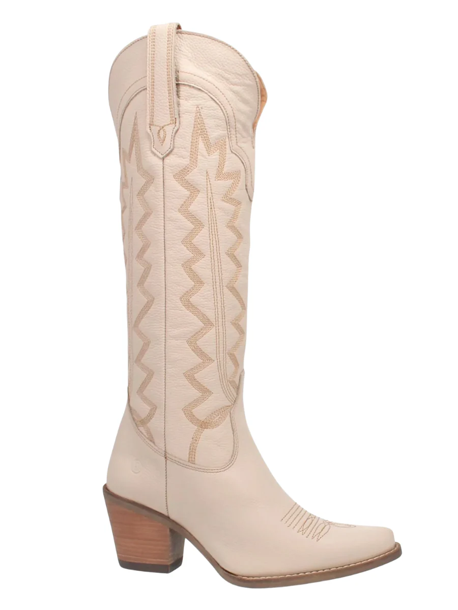High Cotton White Cowboy Boots - Image 3
