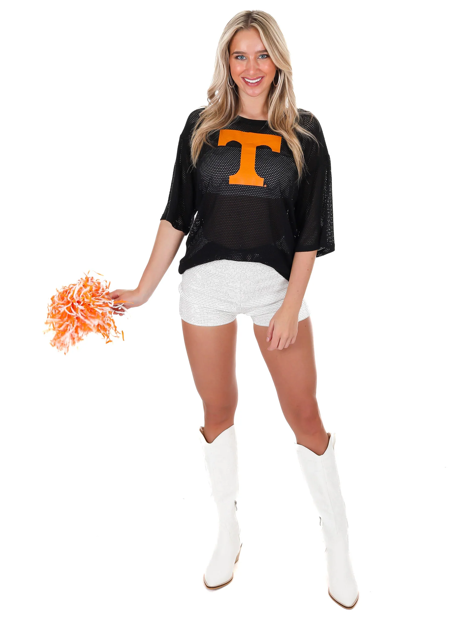 High Neck Mesh Jersey - Image 14
