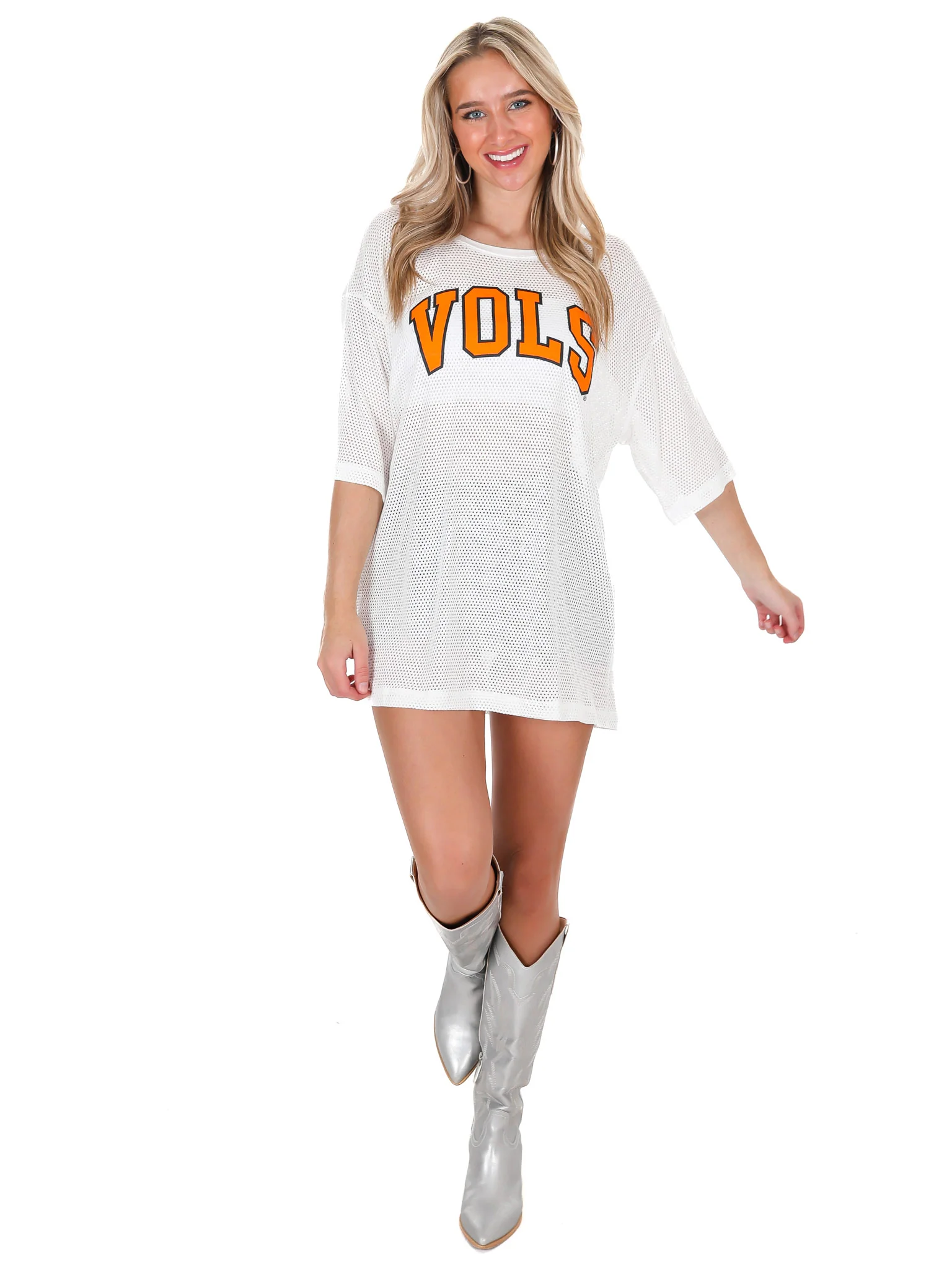 High Neck Mesh Jersey - Image 6