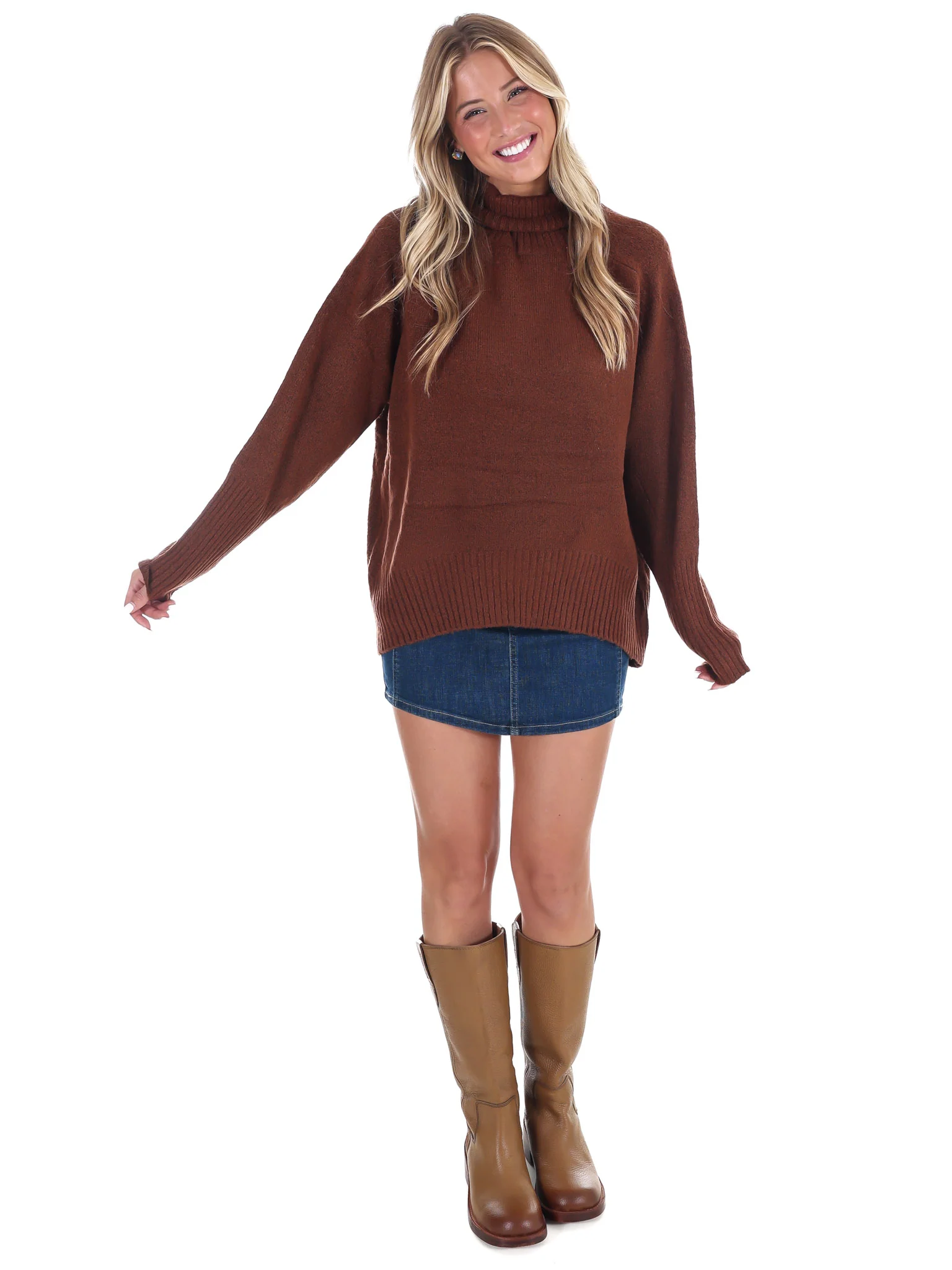 Highland Oversized Turtleneck Sweater - Image 6
