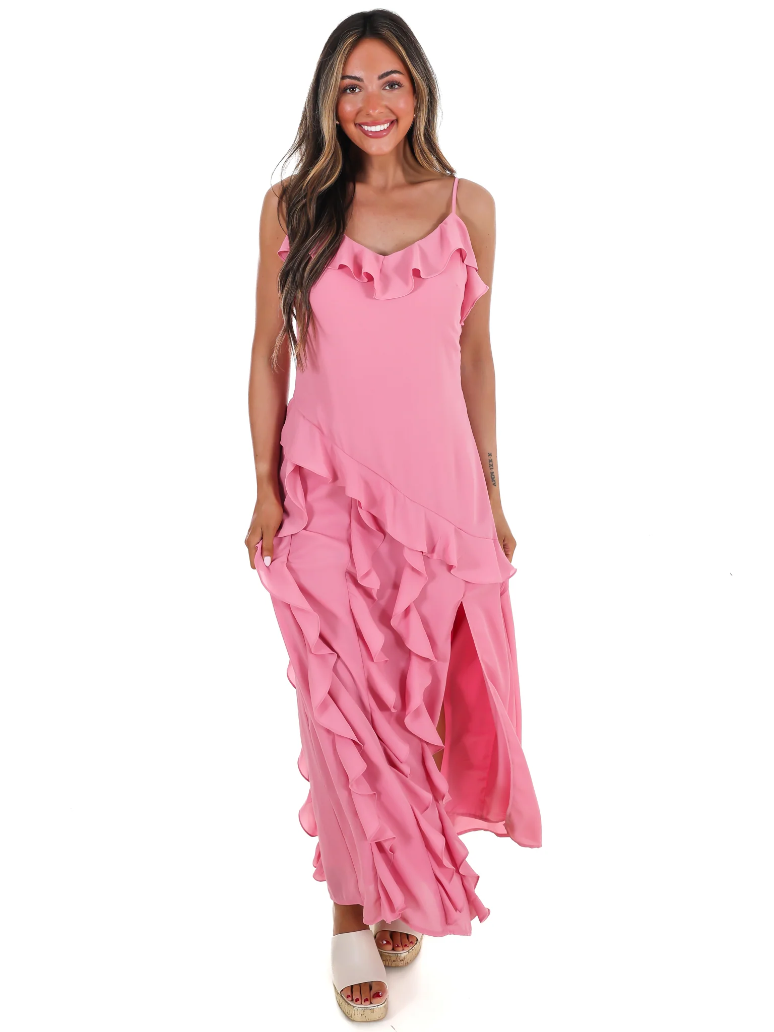 Hint Of Allure Ruffle Maxi Dress - Image 9