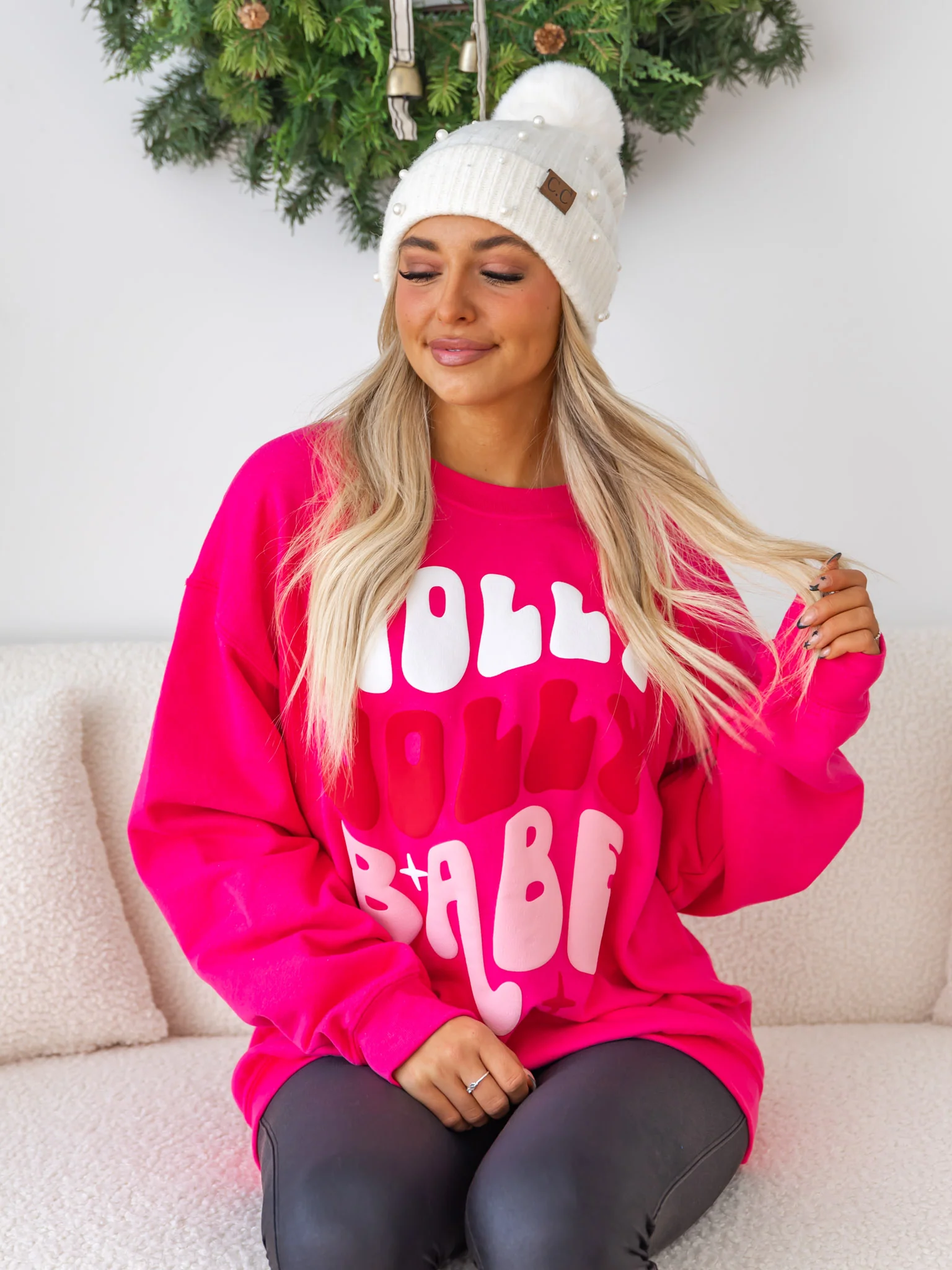 Holly Jolly Babe Sweatshirt - Image 5