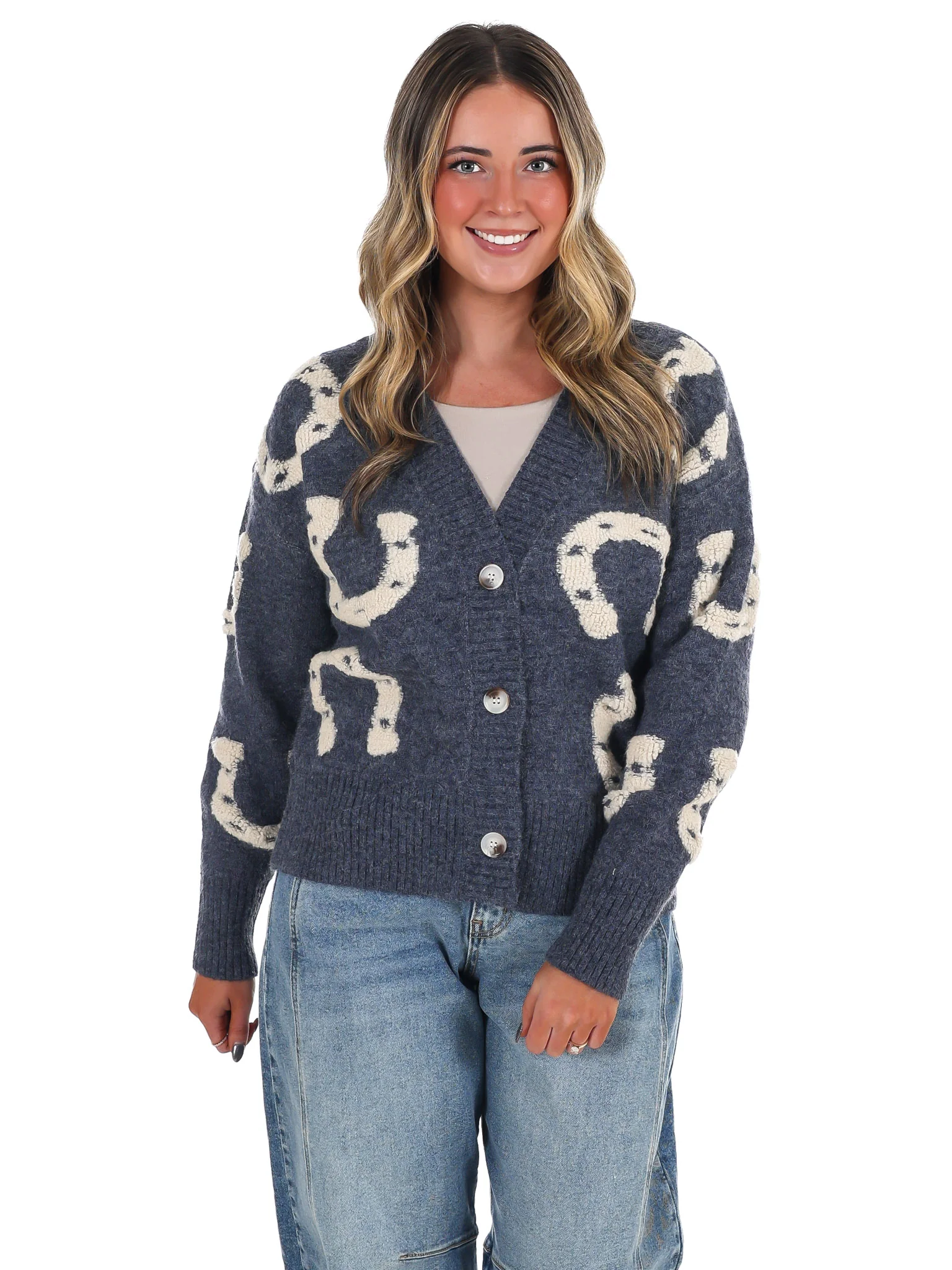 Hoof & Thread Horseshoe Cardigan - Image 3