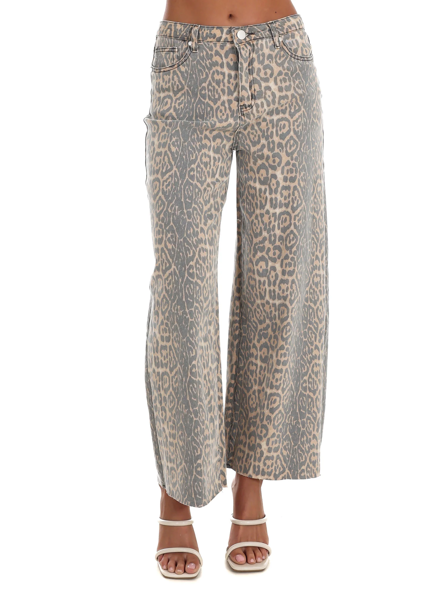 I Like Me Better Leopard Wide Leg Jeans - Image 3