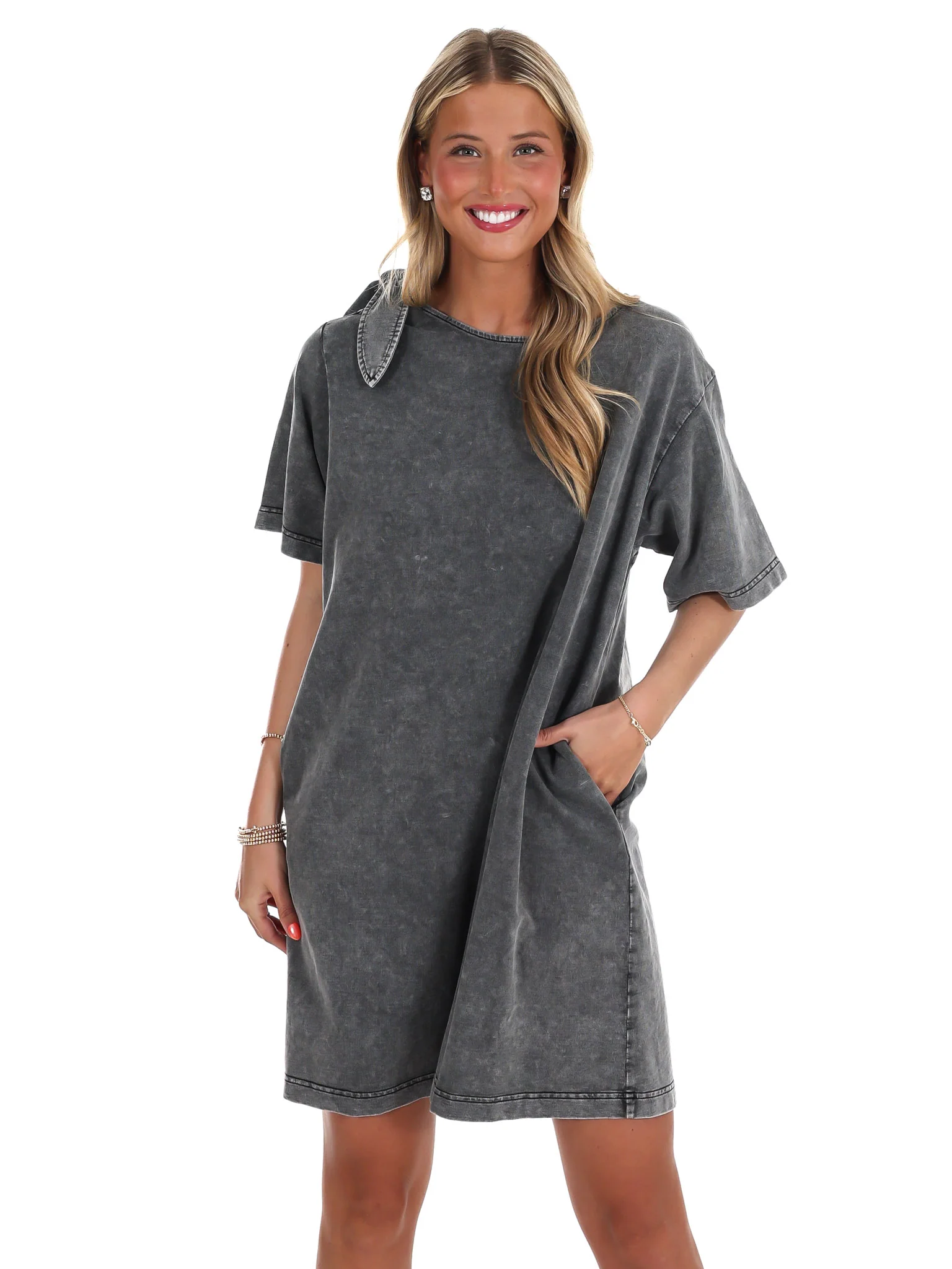 If You Love Her Mineral Wash Dress