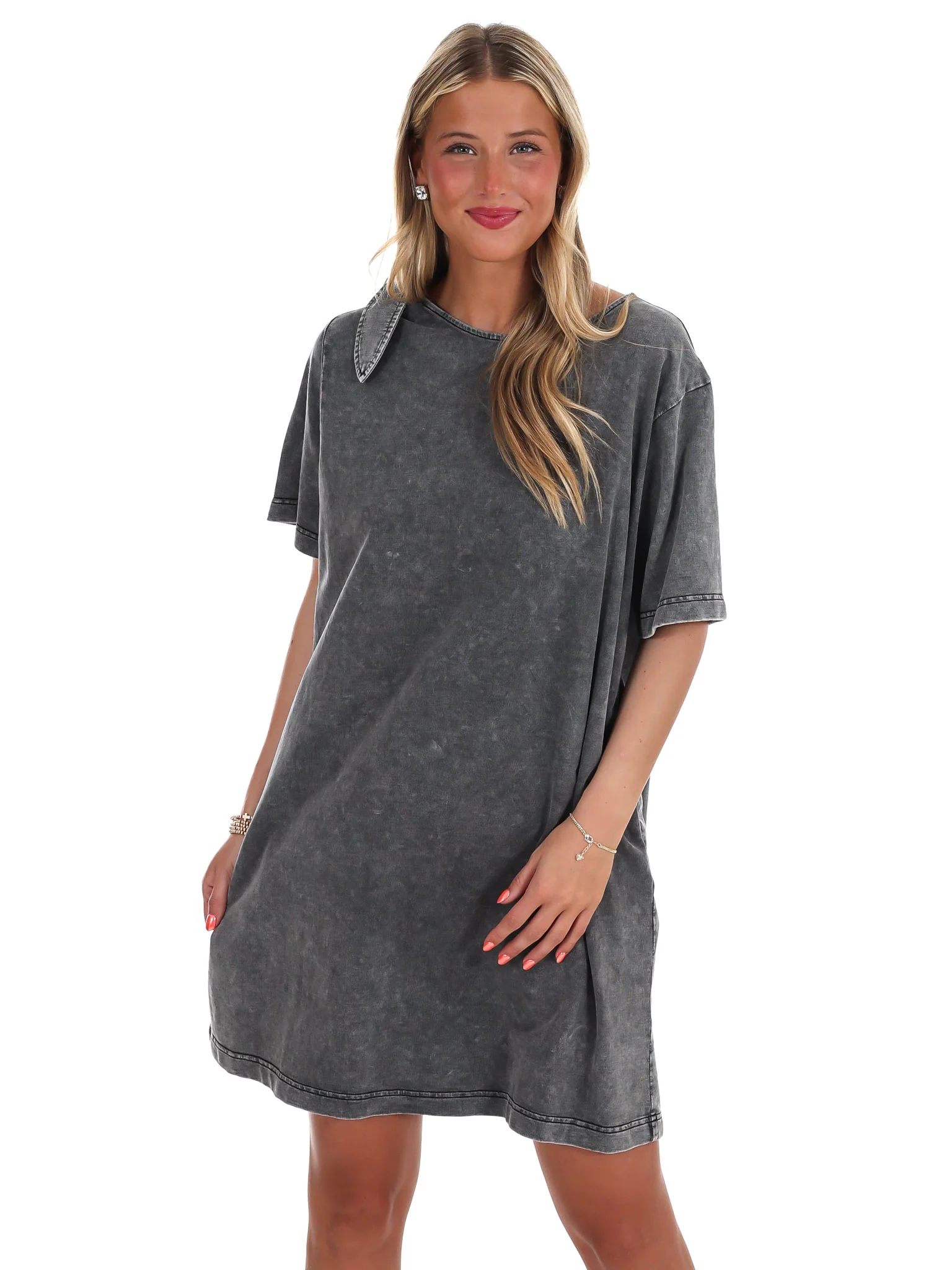 If You Love Her Mineral Wash Dress - Image 3