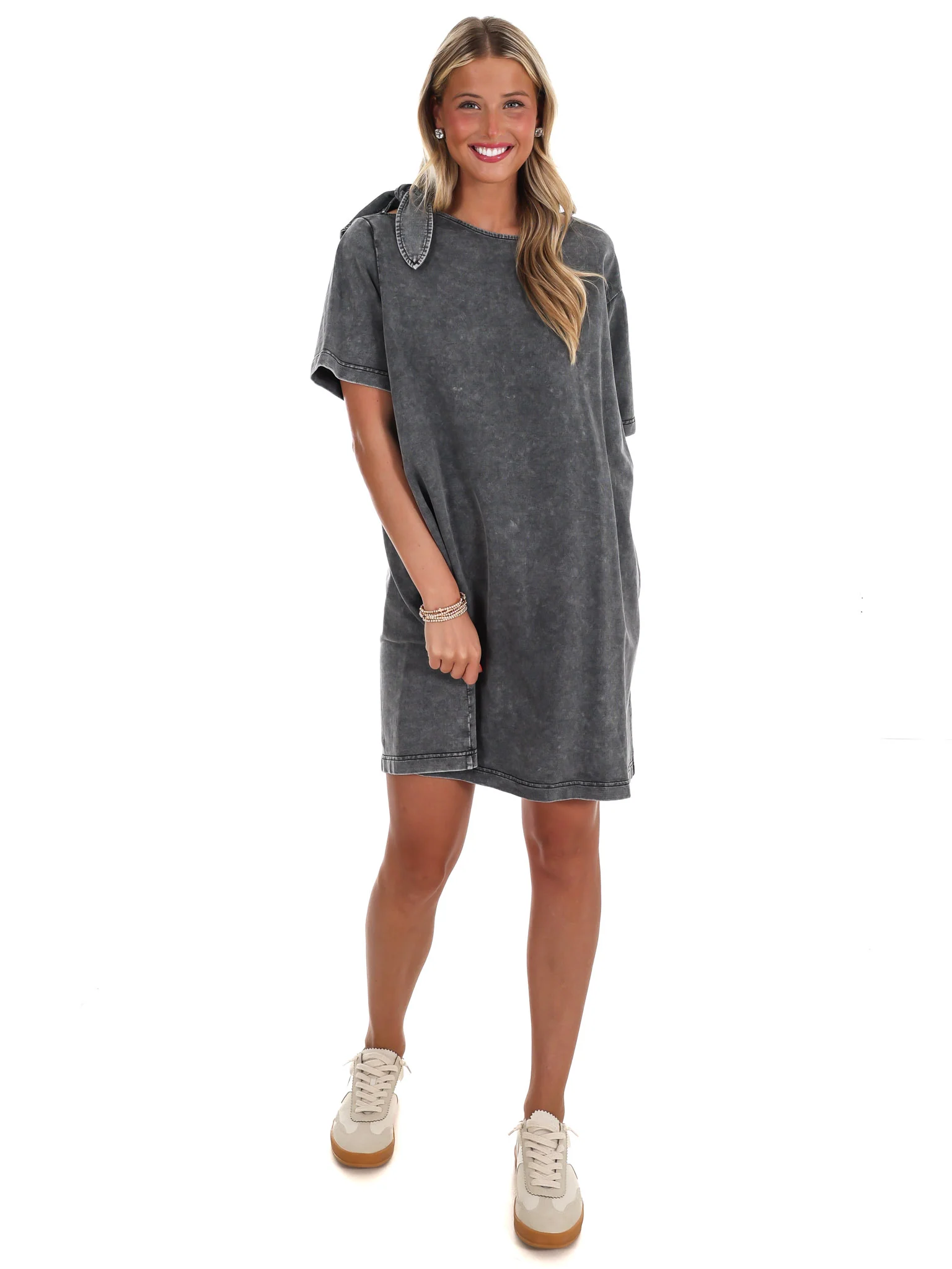 If You Love Her Mineral Wash Dress - Image 4