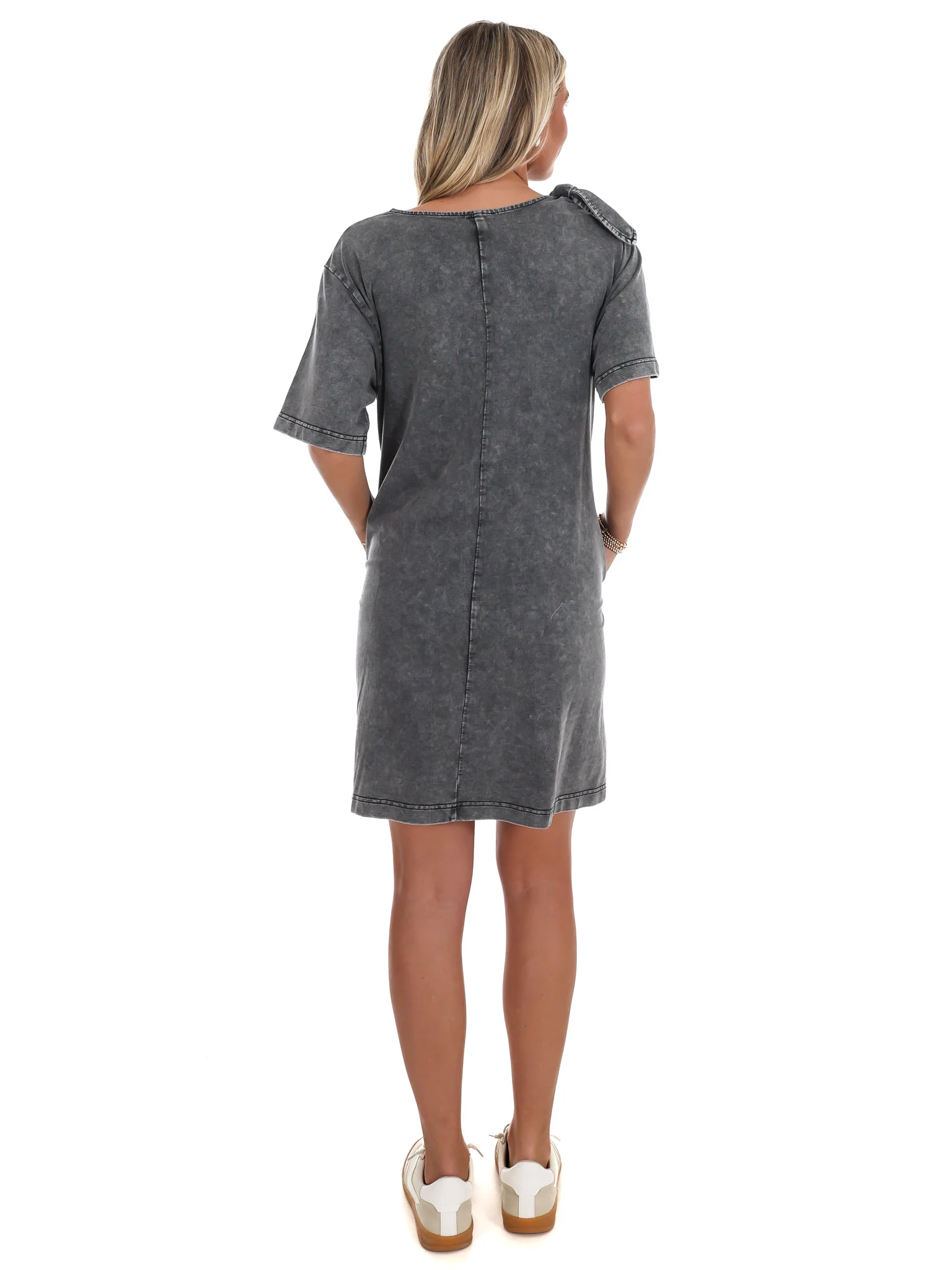 If You Love Her Mineral Wash Dress - Image 8