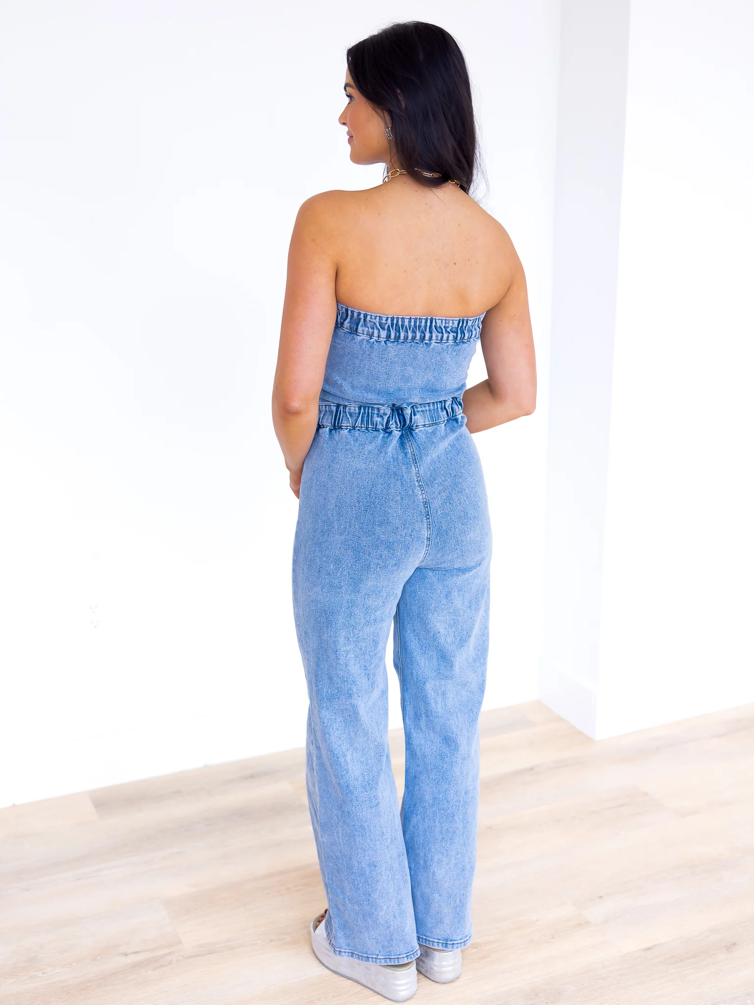 In Love with You Denim Jumpsuit - Image 7