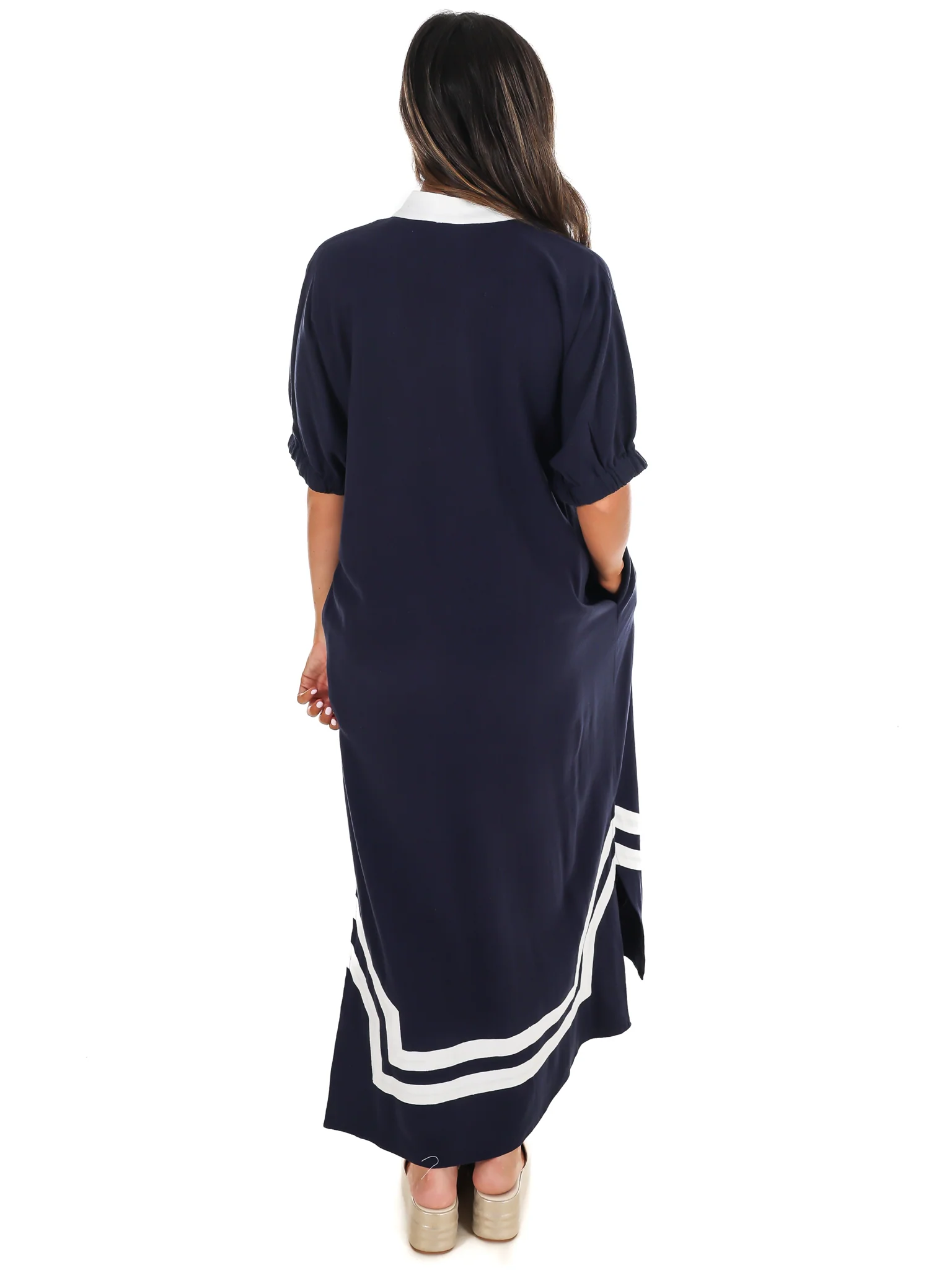 In the Best Way Contrast Midi Dress - Image 7