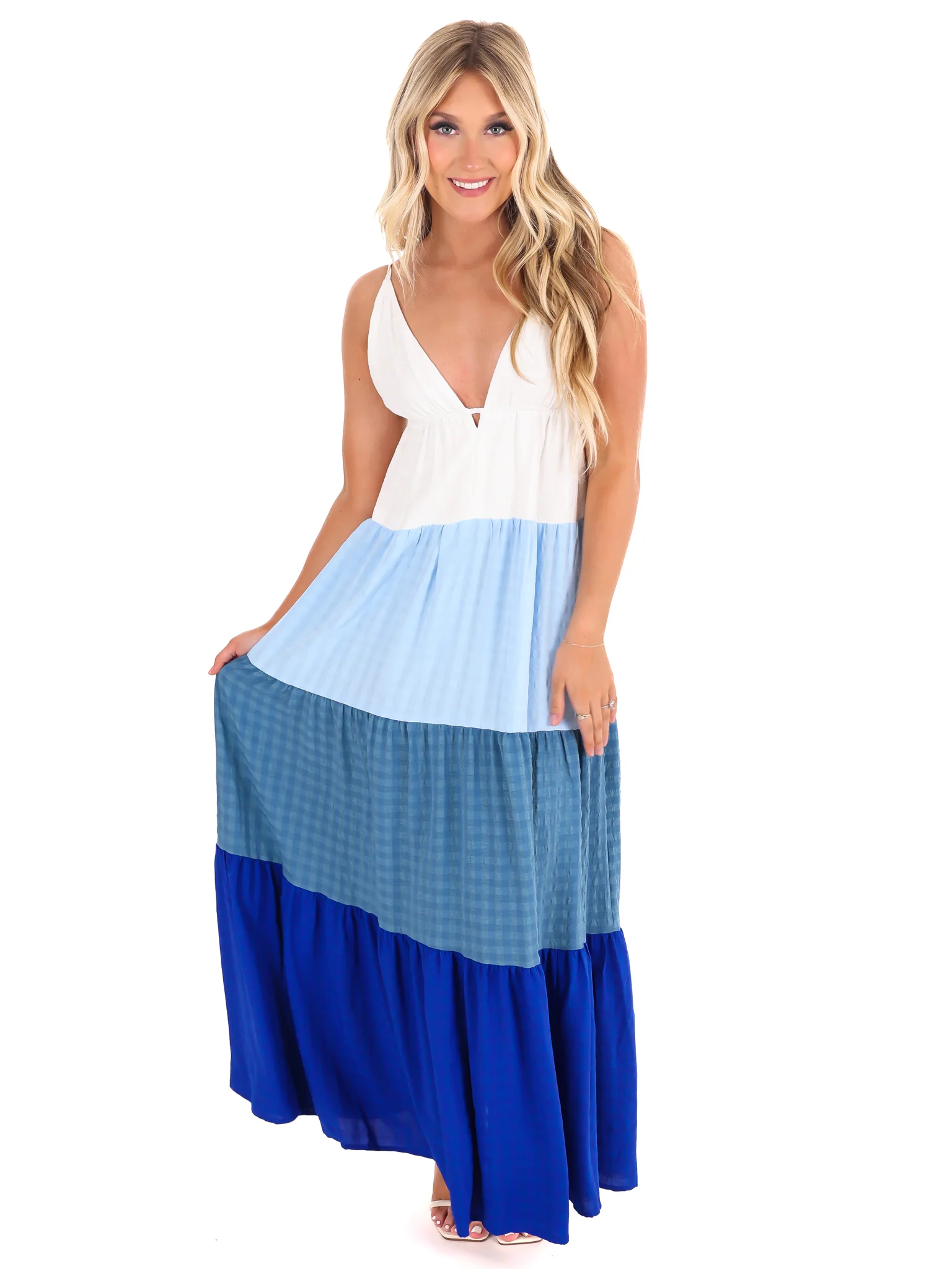Into the Blue Maxi Dress - Image 2