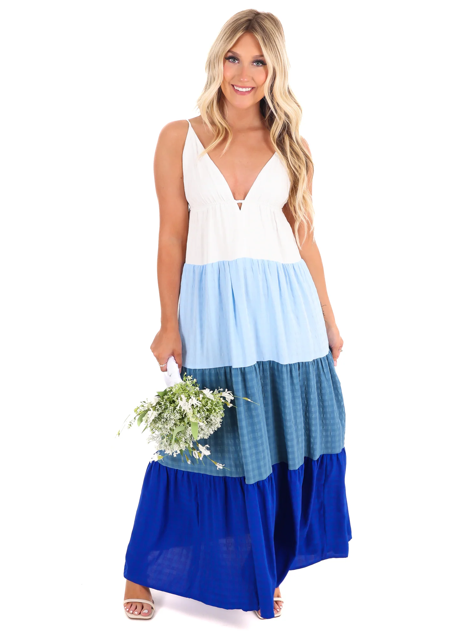 Into the Blue Maxi Dress - Image 4