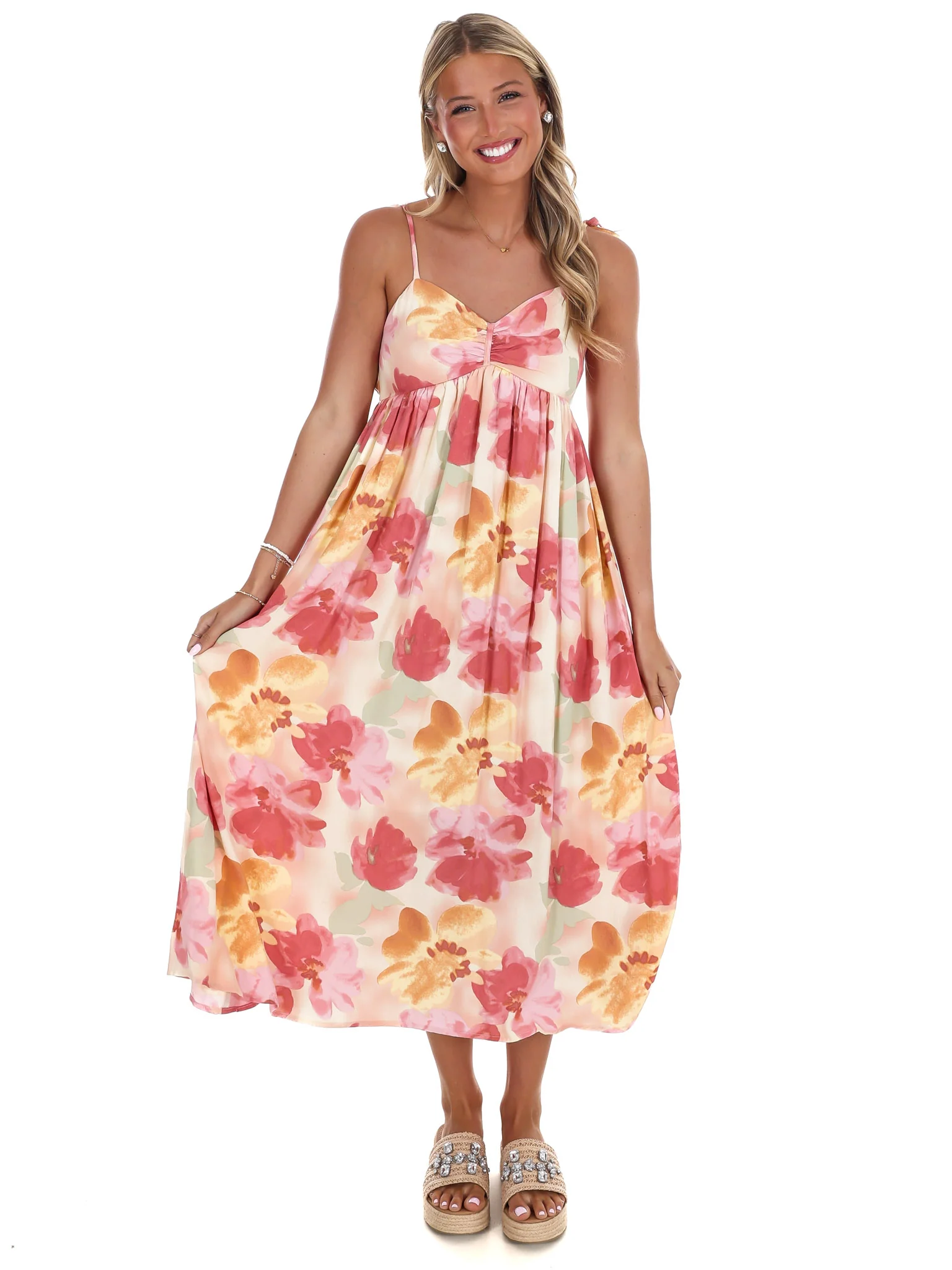Into the Garden Floral Midi Dress - Image 2