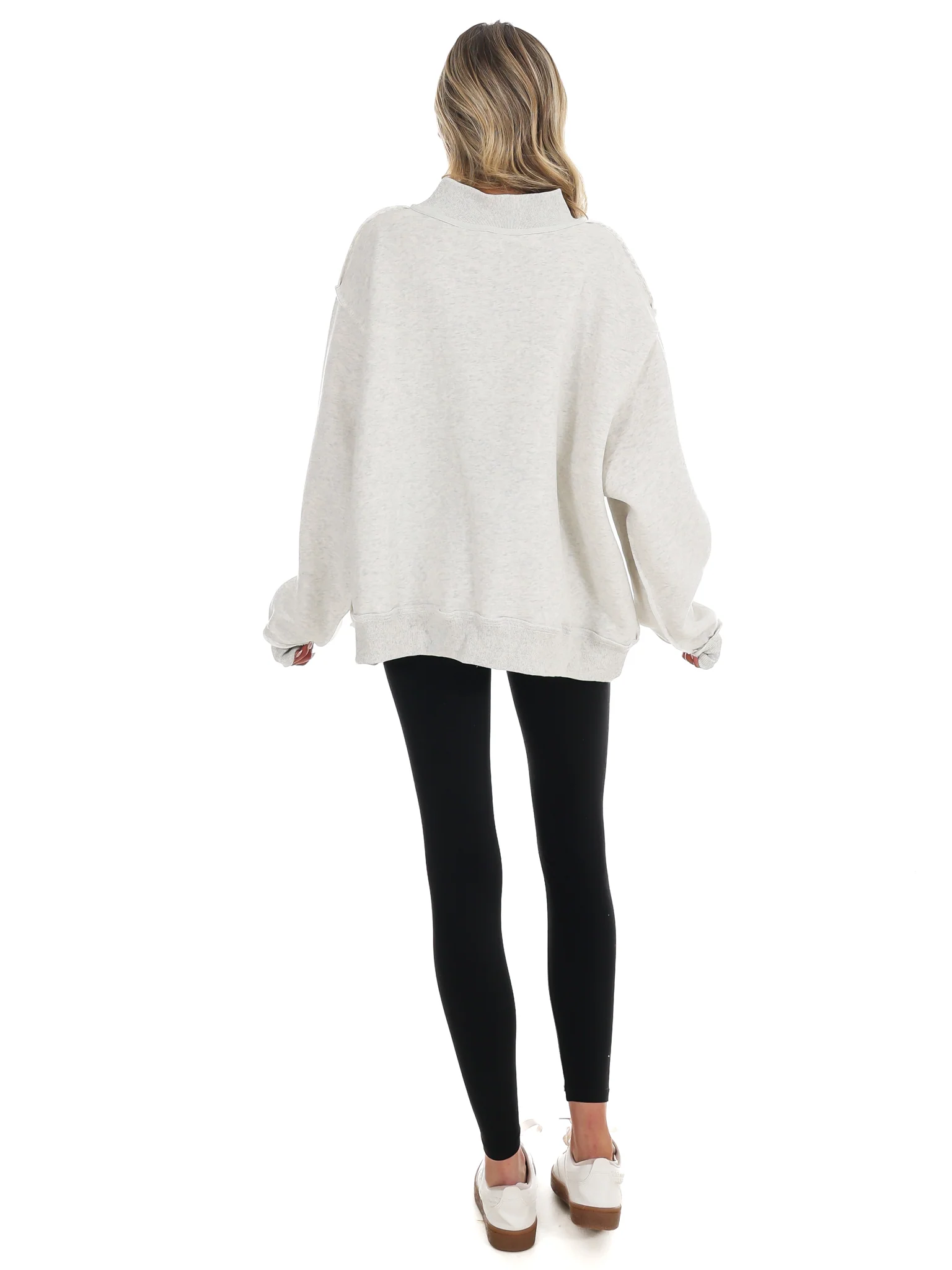 Jesus & God is Good Reversible Mock Neck Sweatshirt - Image 10
