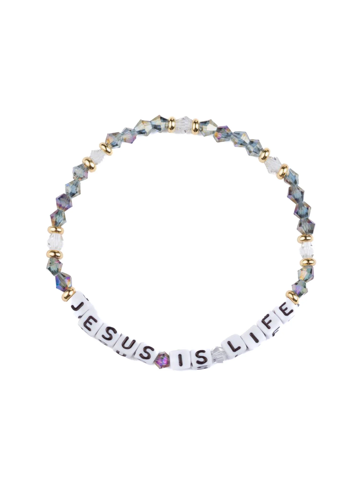 Jesus is Life Letter Bracelet