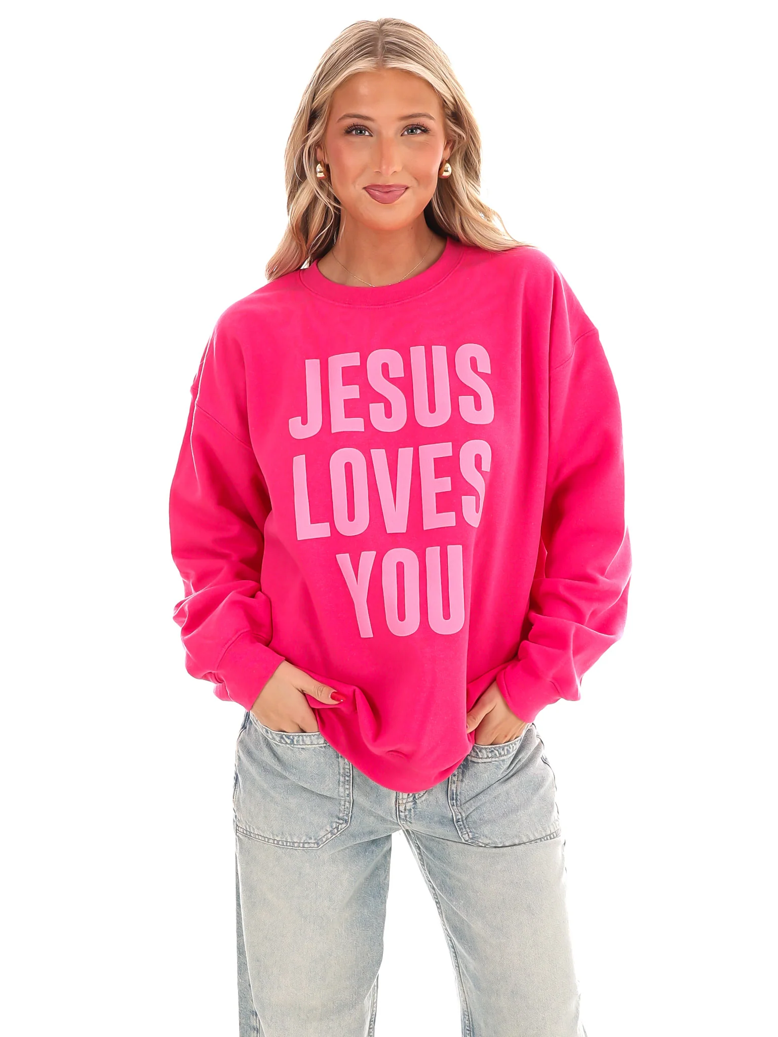 Jesus Loves You Sweatshirt - Image 5