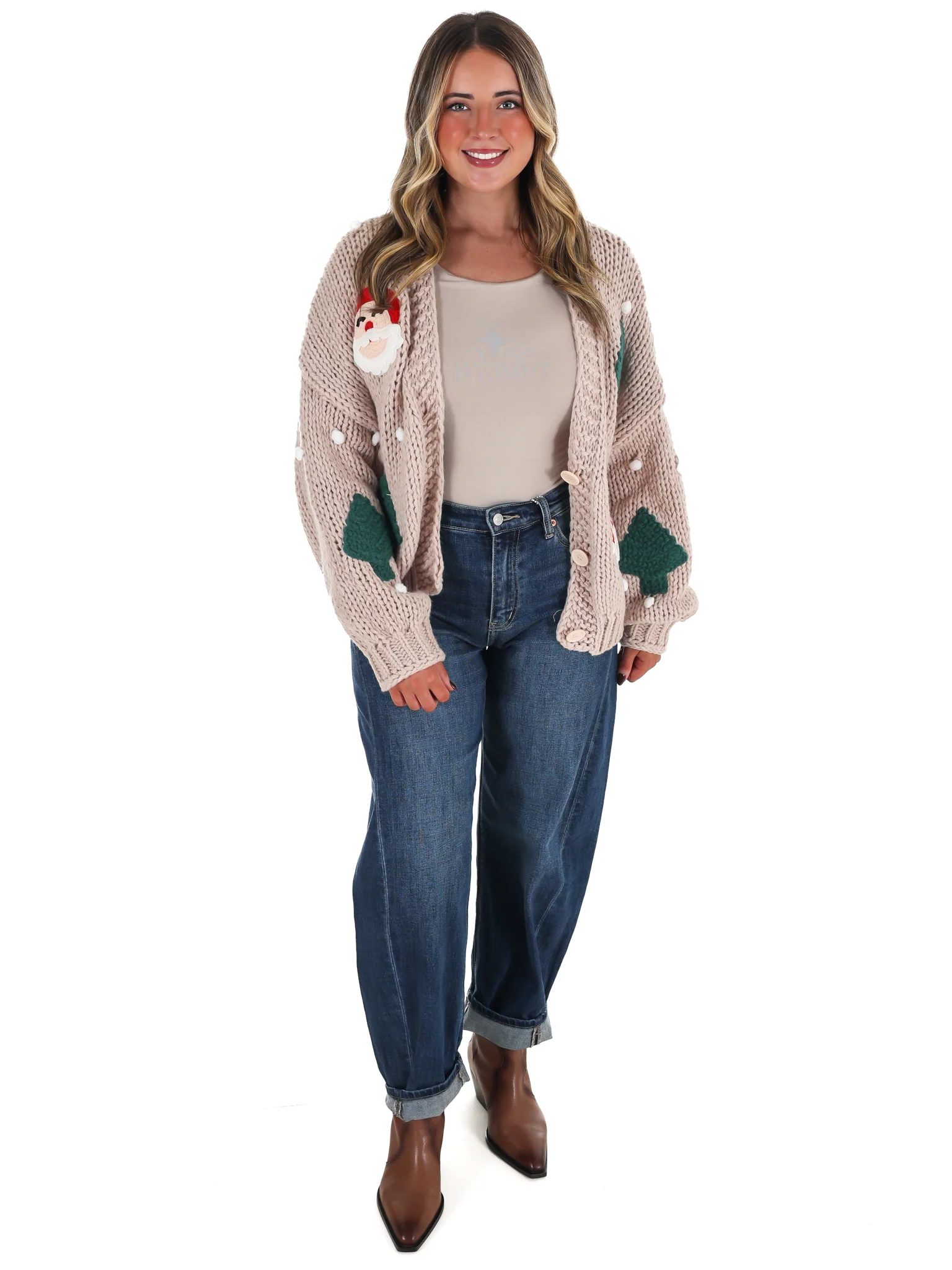 Jingle All the Way Christmas Cardigan - Image 4