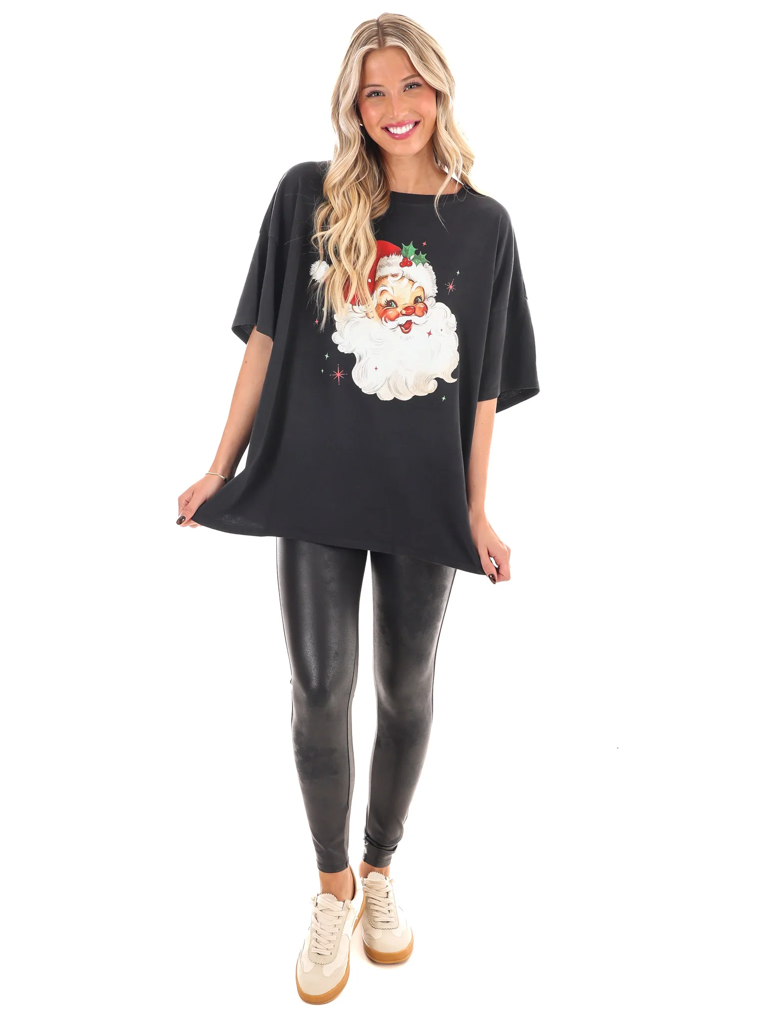 Jolly Saint Nick Oversized Tee - Image 2