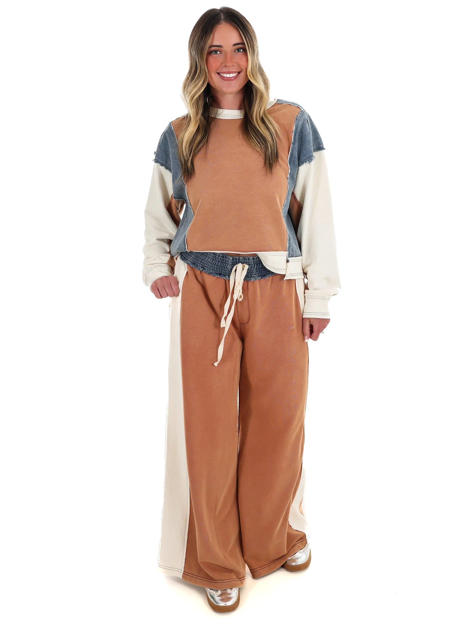 Just Getting Started Colorblock Pants - Image 4