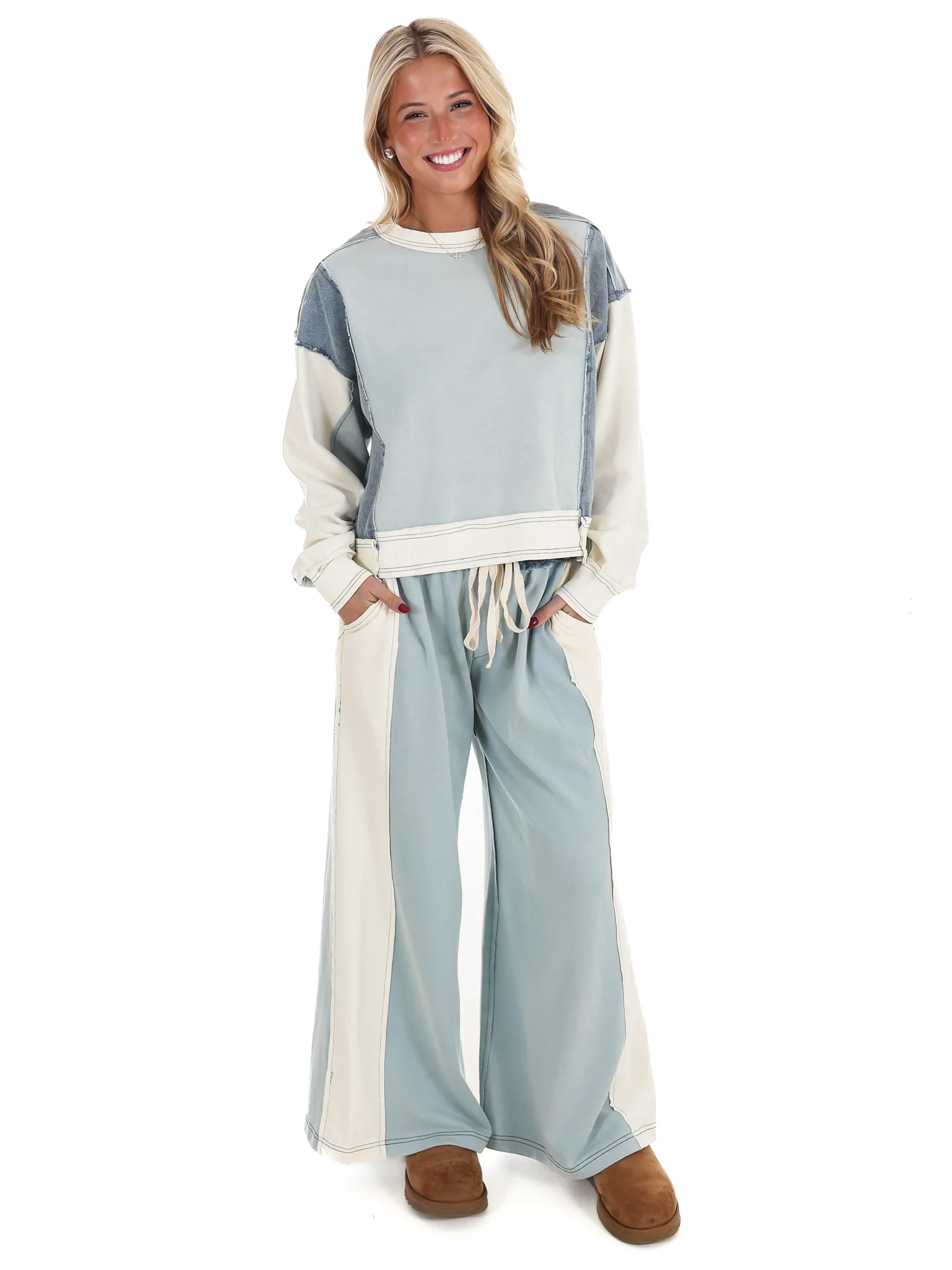 Just Getting Started Colorblock Pants - Image 6
