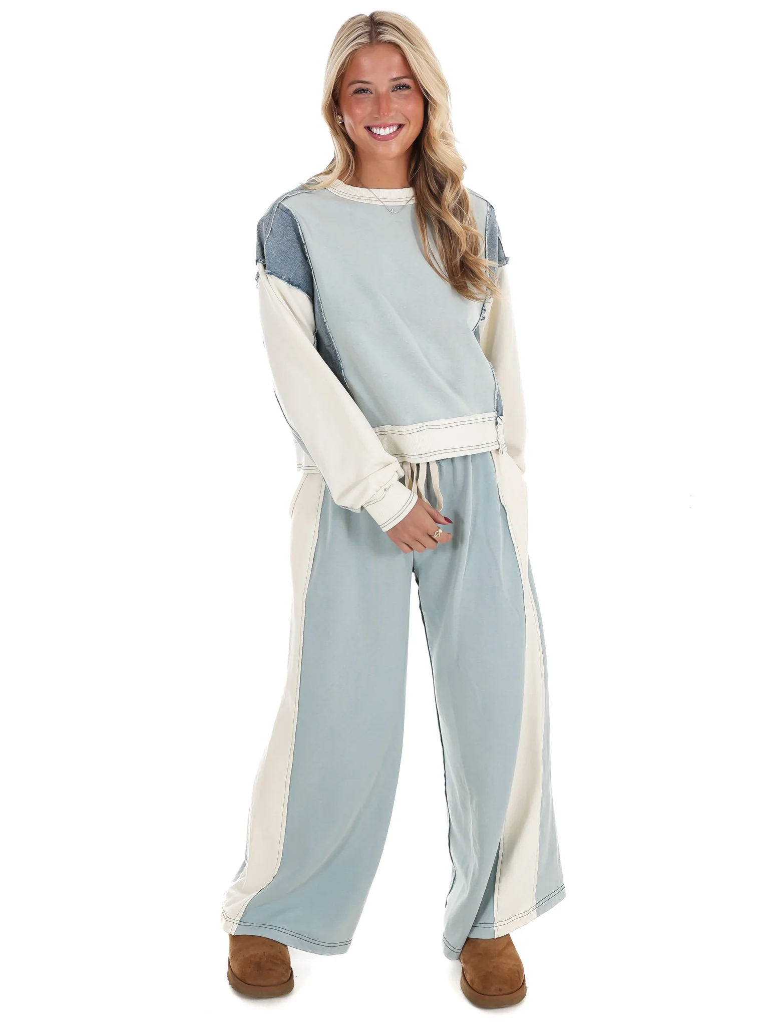 Just Getting Started Colorblock Pants - Image 8