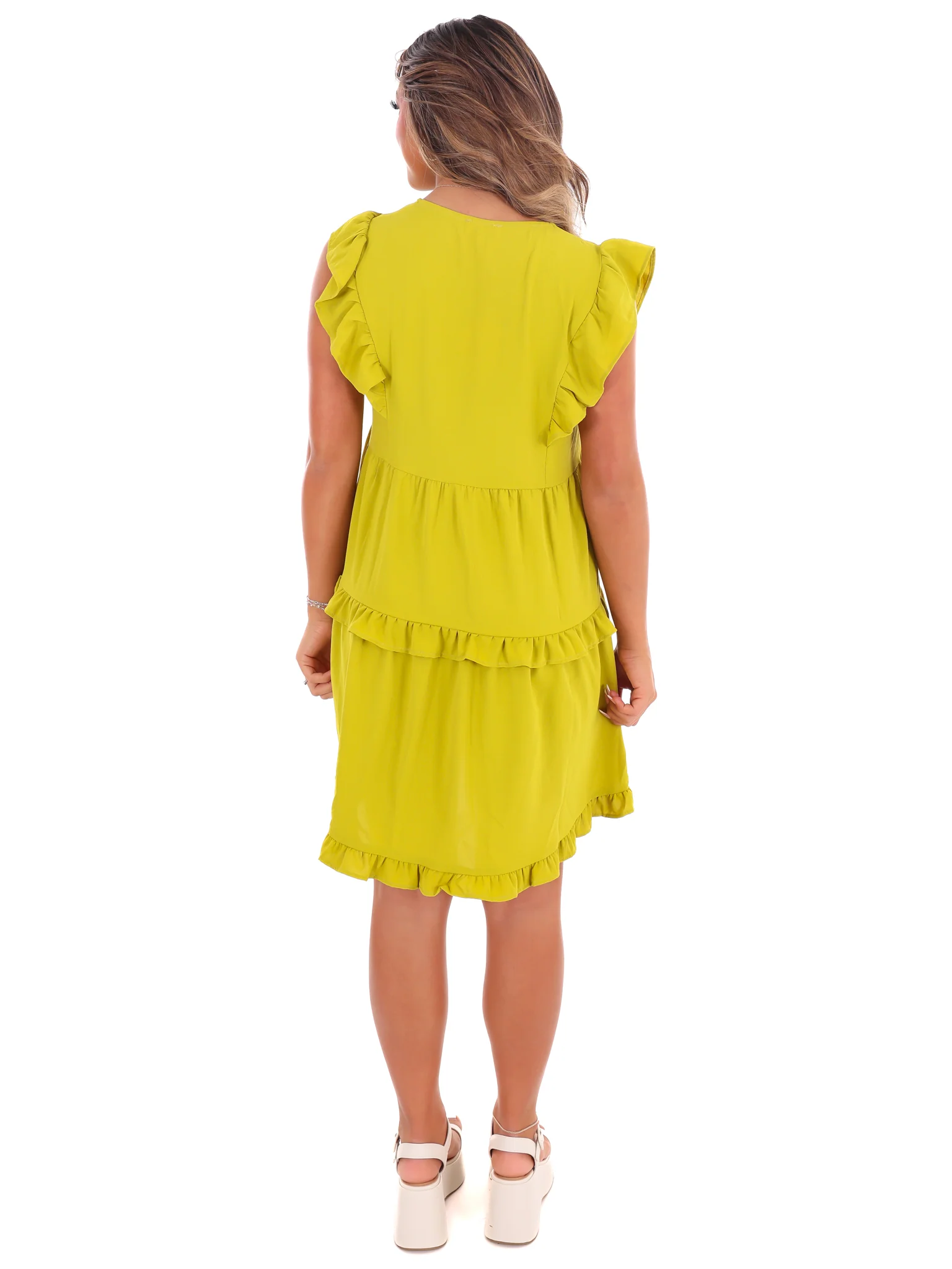 Just Like Heaven Ruffle Dress - Image 14