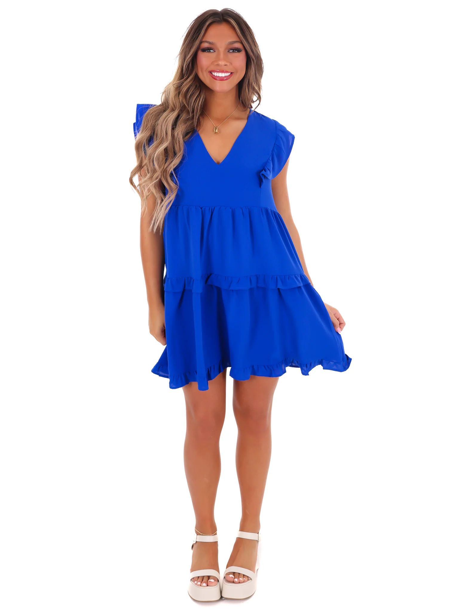 Just Like Heaven Ruffle Dress - Image 18