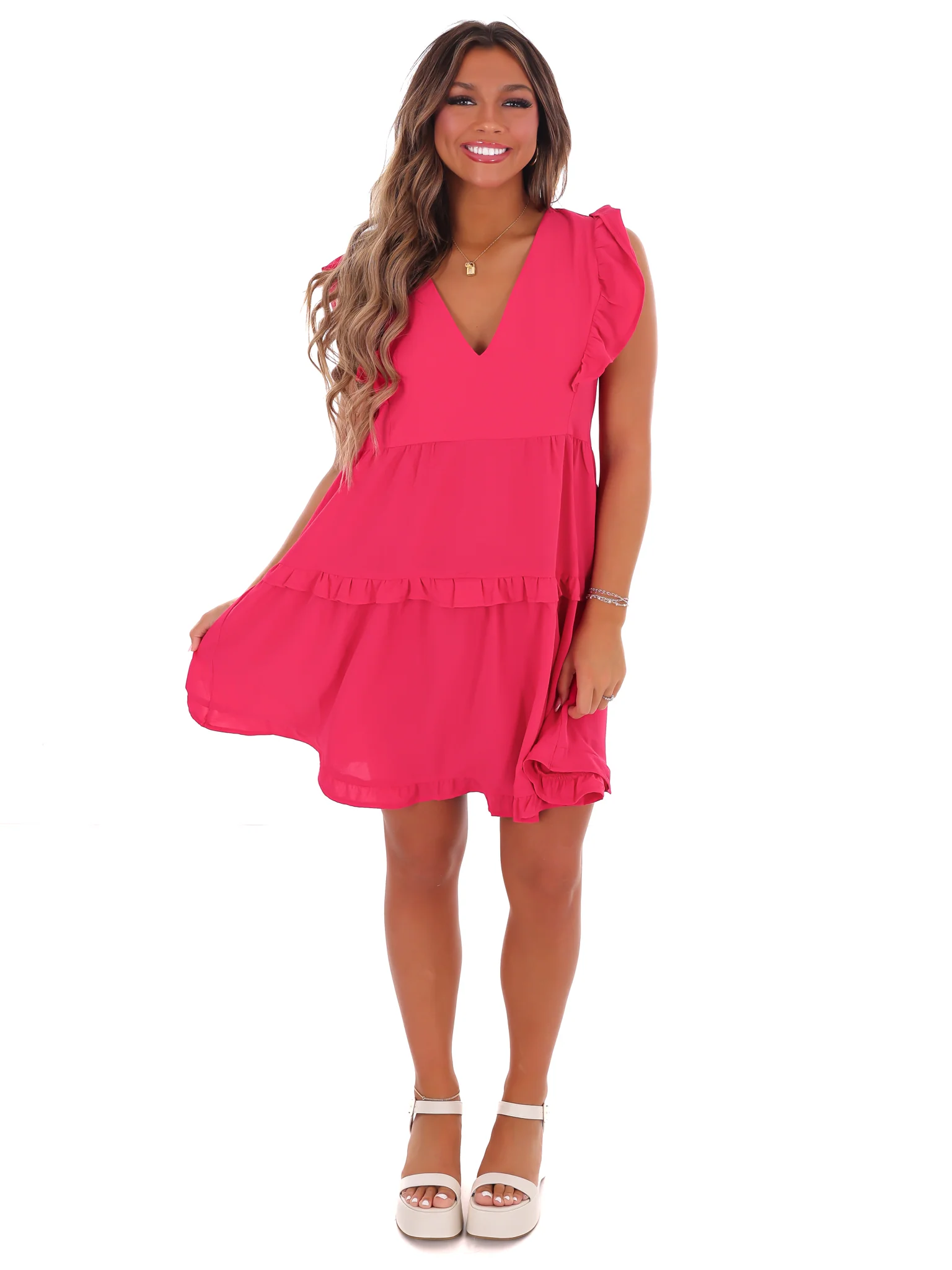 Just Like Heaven Ruffle Dress - Image 25