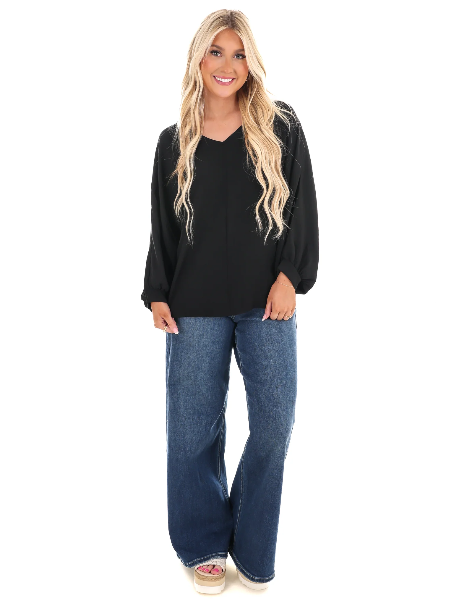 Just Wondering V-Neck Top - Image 9
