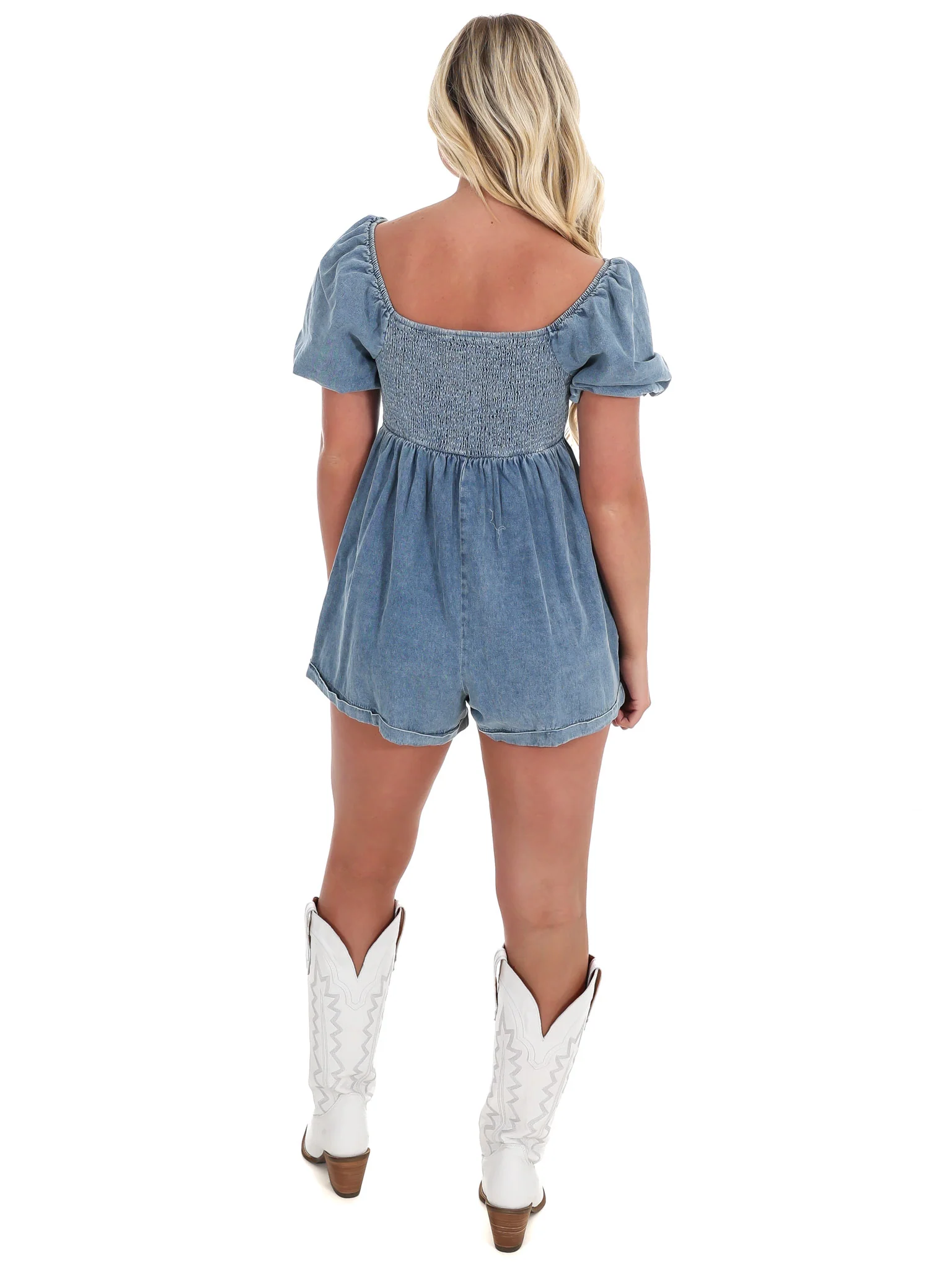 Keeping it Real Denim Romper - Image 8