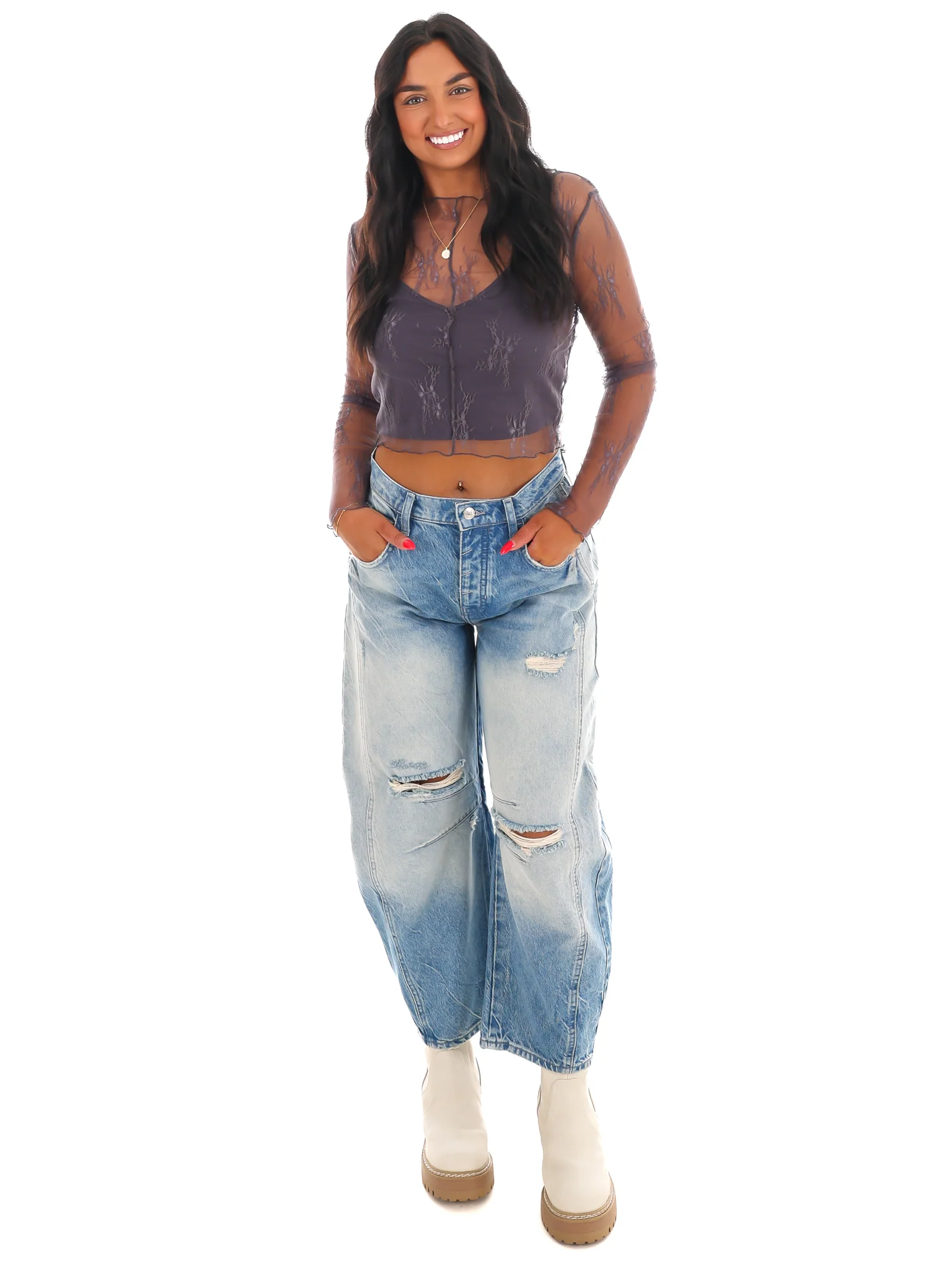 Keeping Tabs Lace Top - Image 11